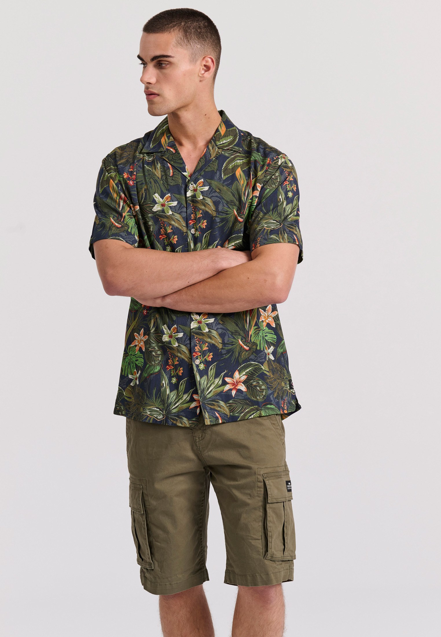 Men's Shirts Funky Buddha Gray