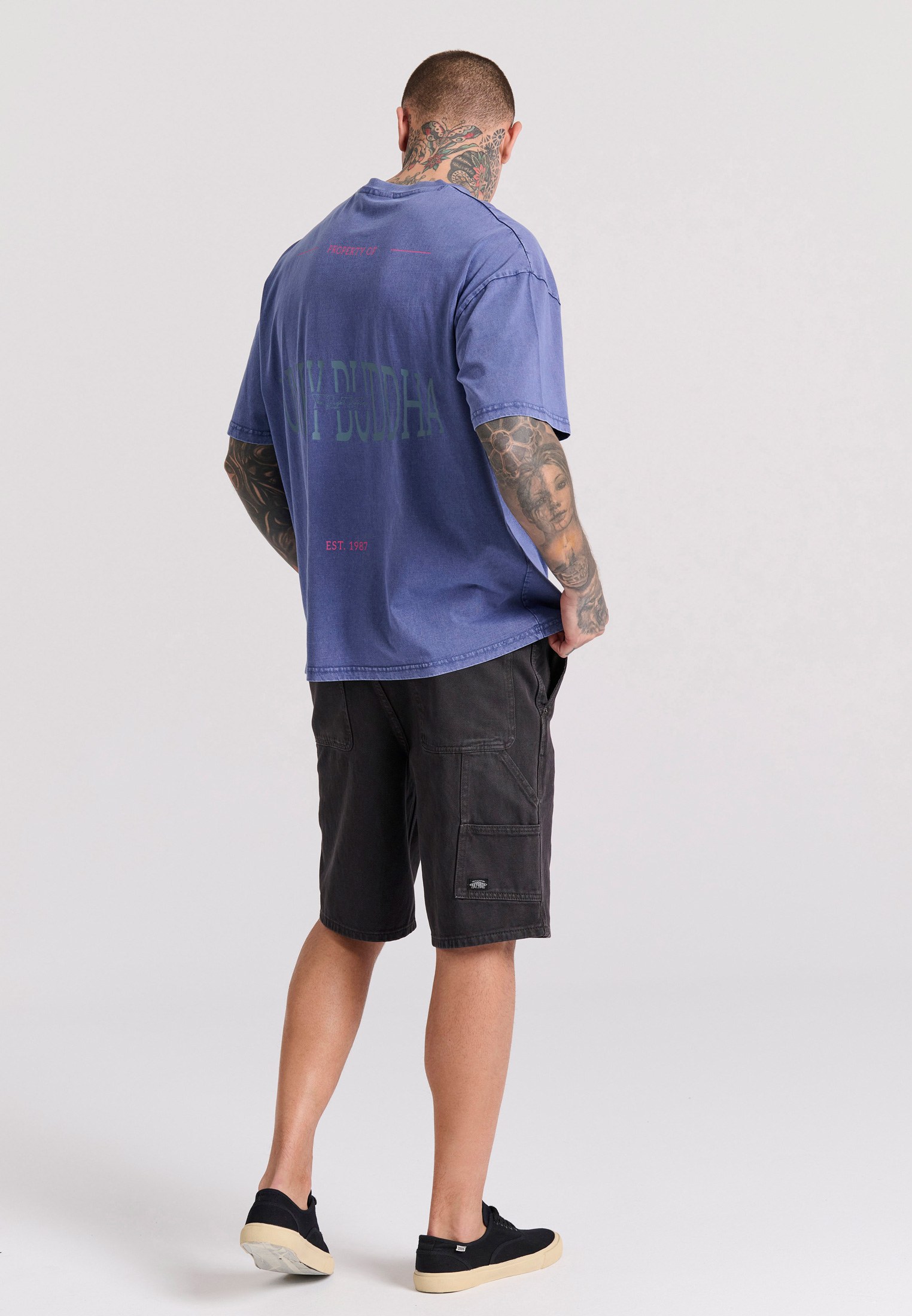 Men's Shirts Funky Buddha Navy