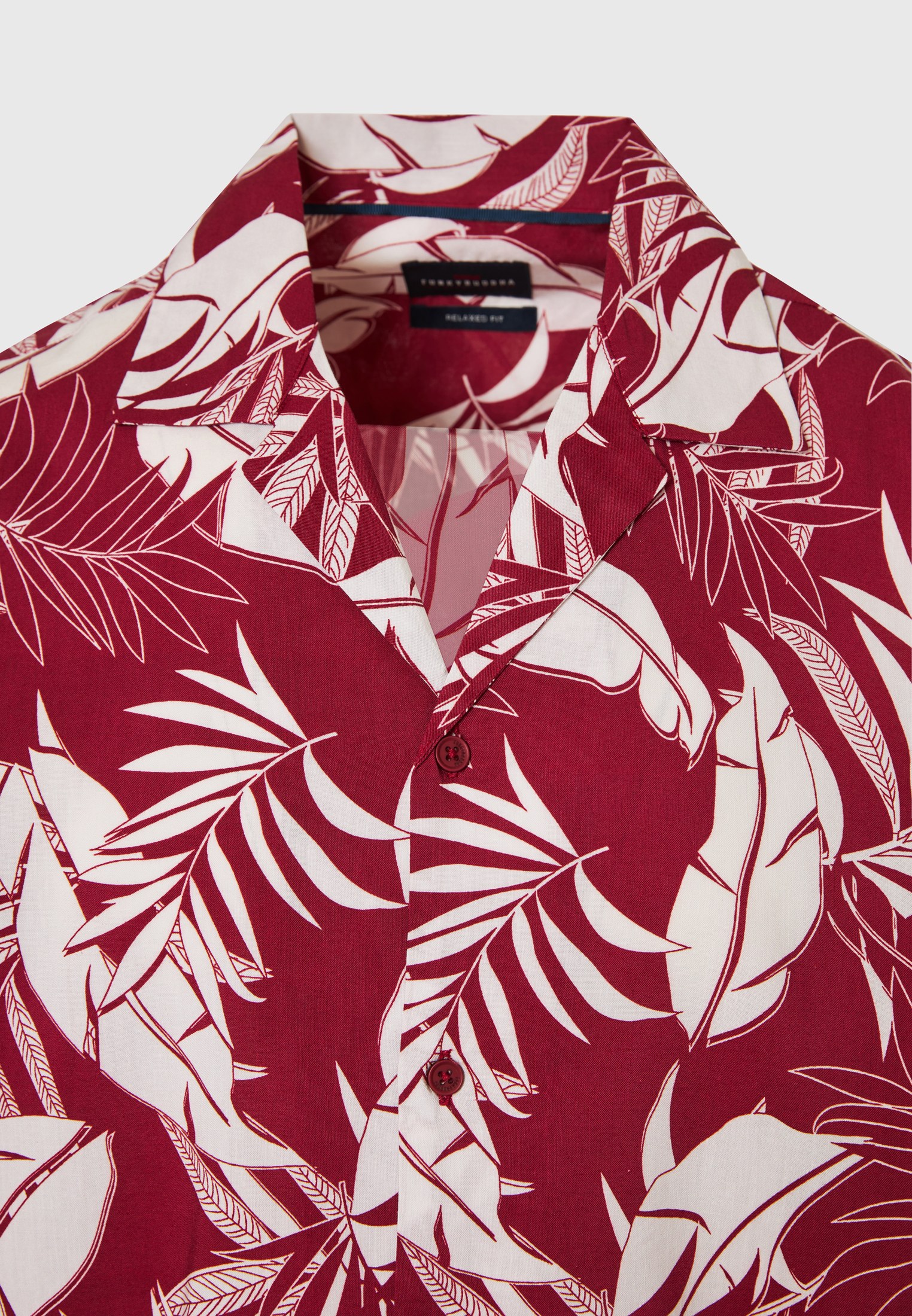 Men's Shirts Funky Buddha Bordeaux