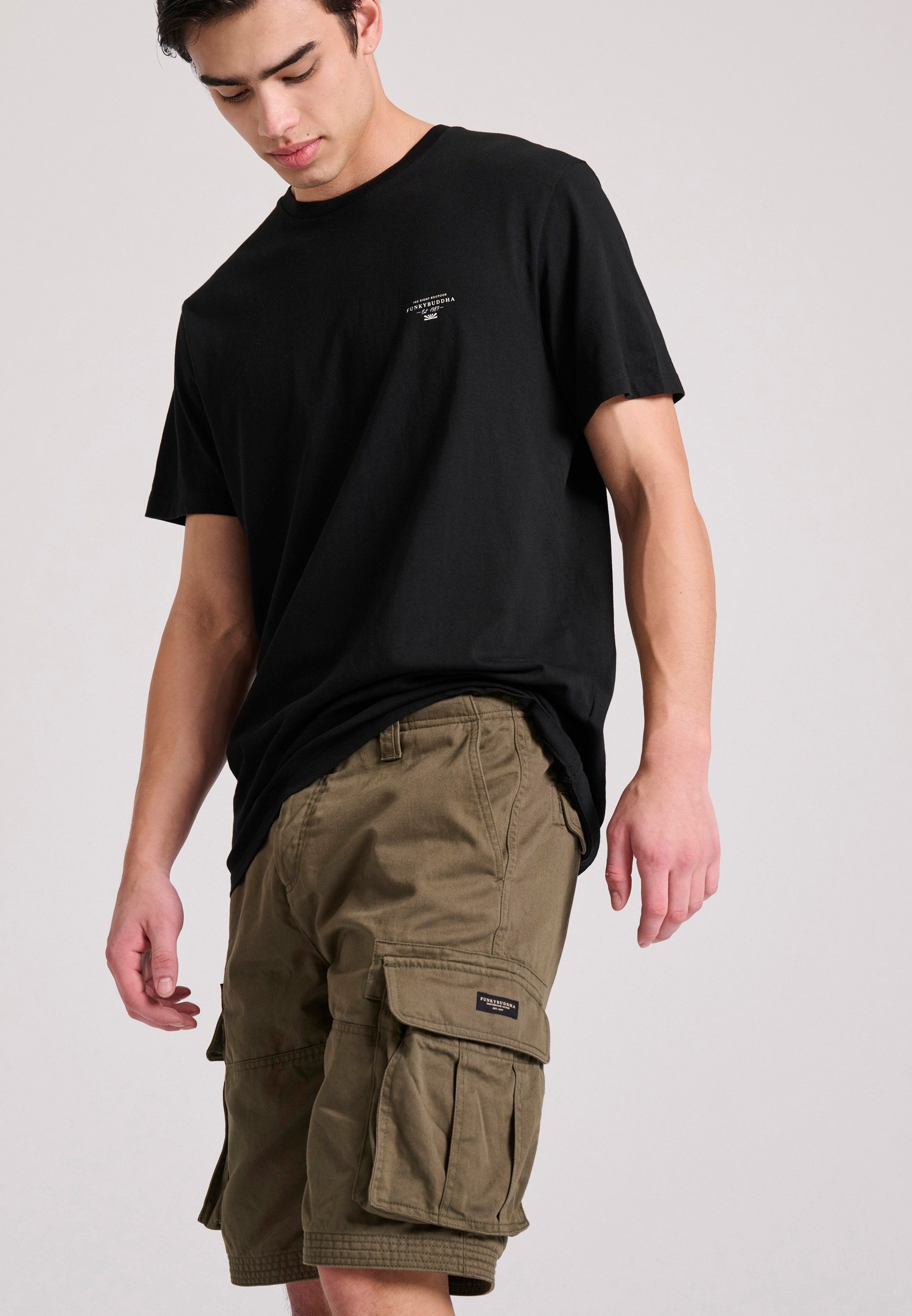 Men's Shorts Funky Buddha Khaki