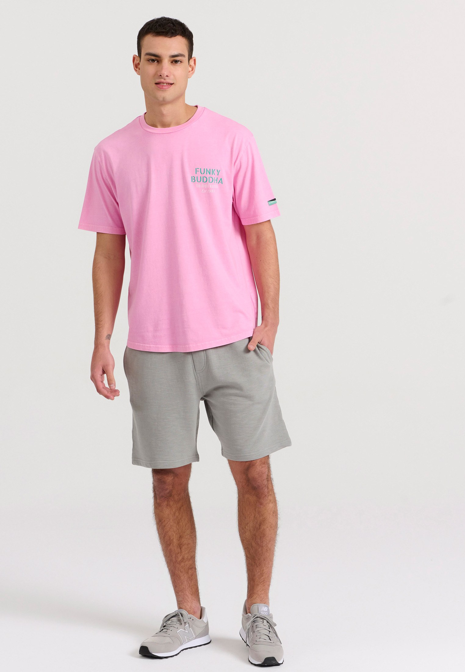 Men's Shirts Funky Buddha Pink