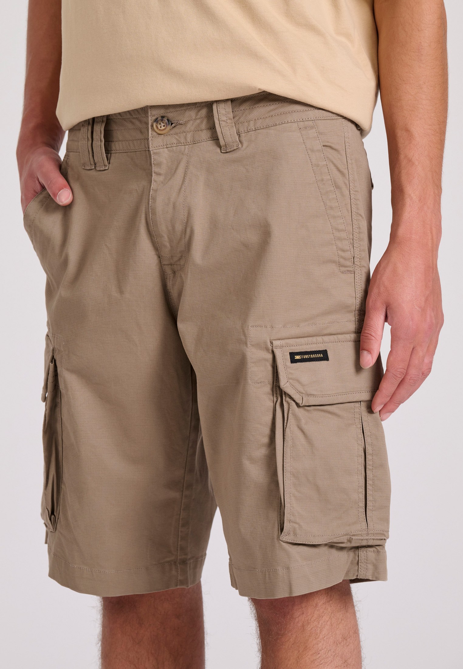 Men's Shorts Funky Buddha Brown
