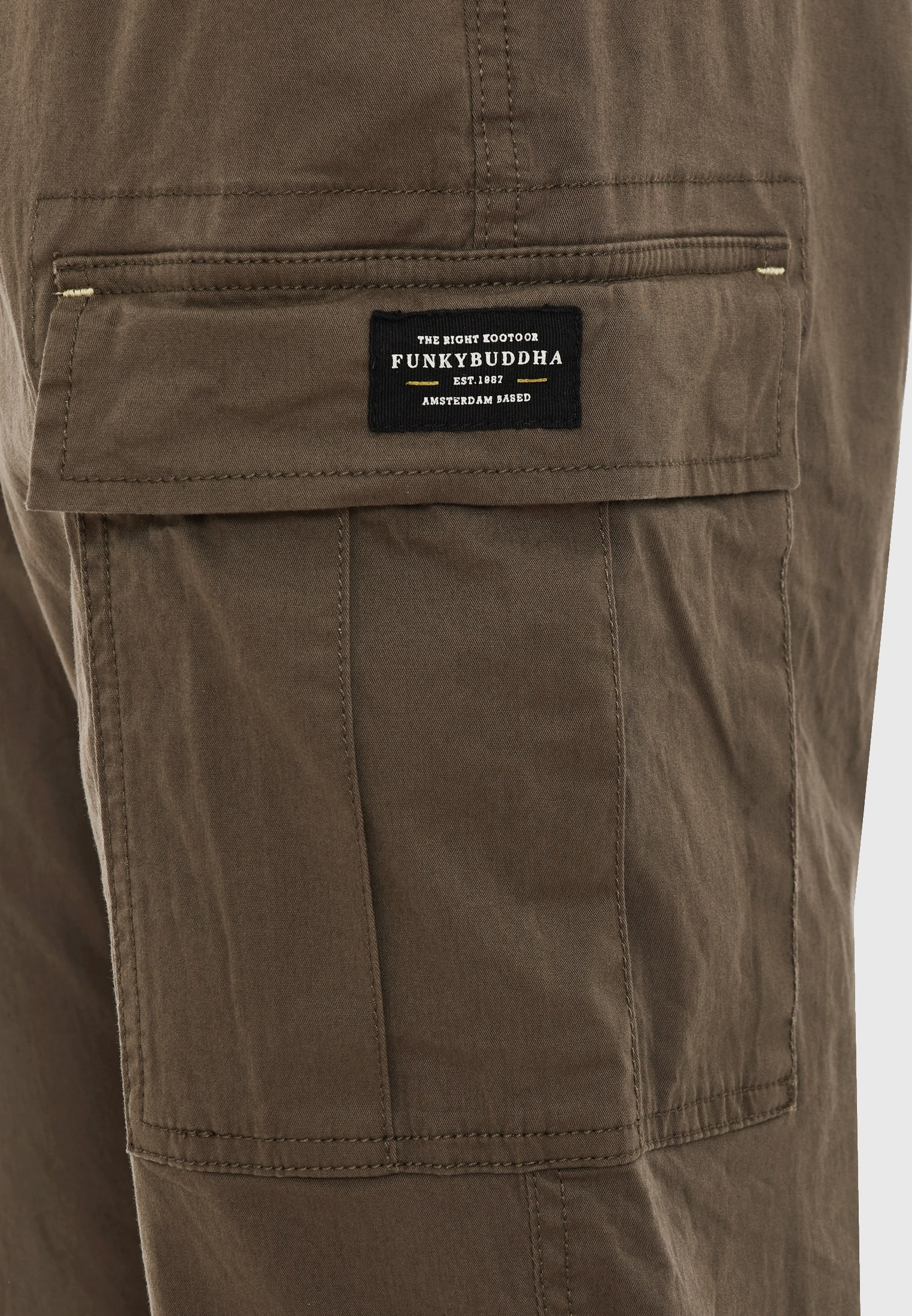Men's Trousers Funky Buddha Khaki