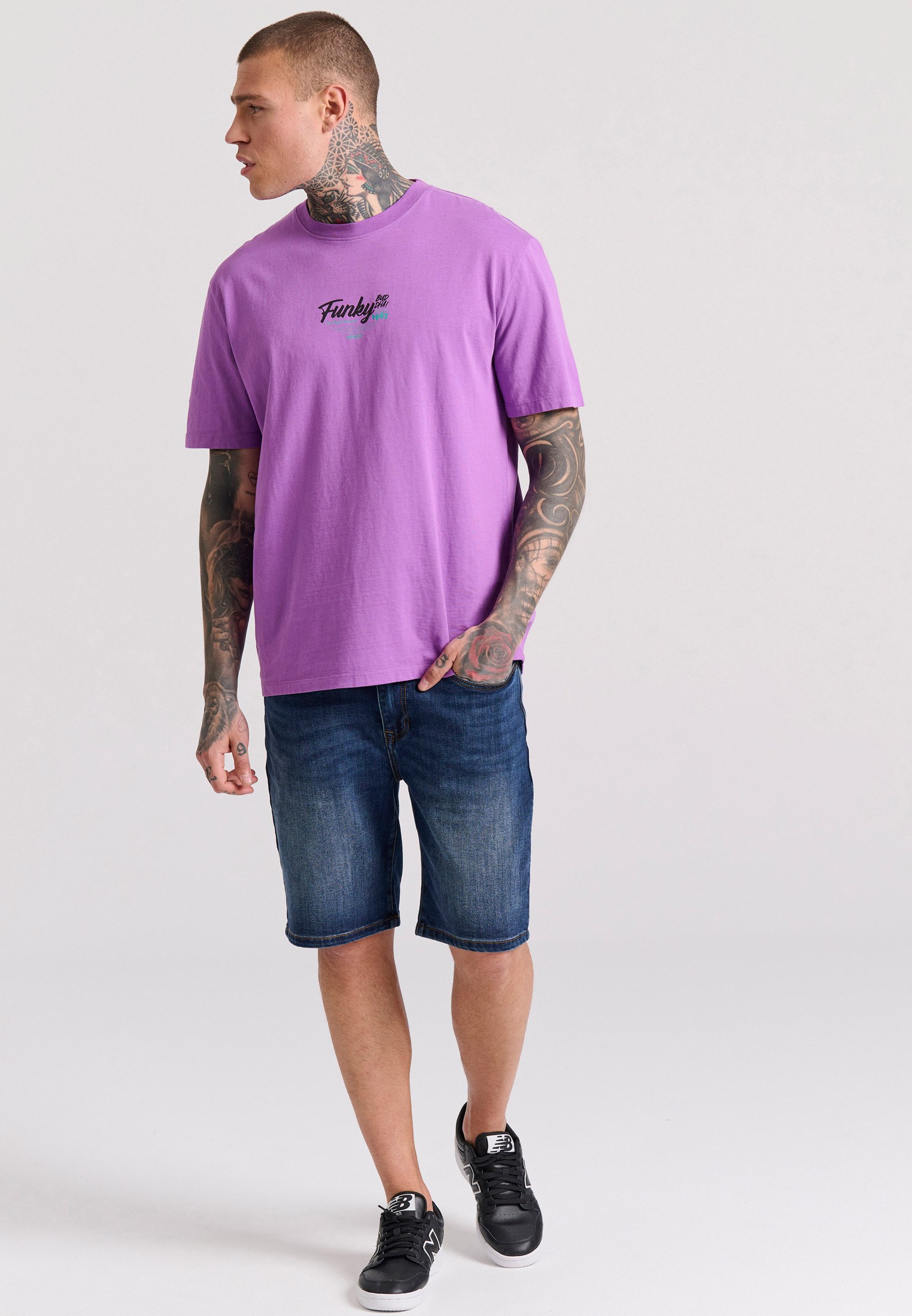Men's Shirts Funky Buddha Purple