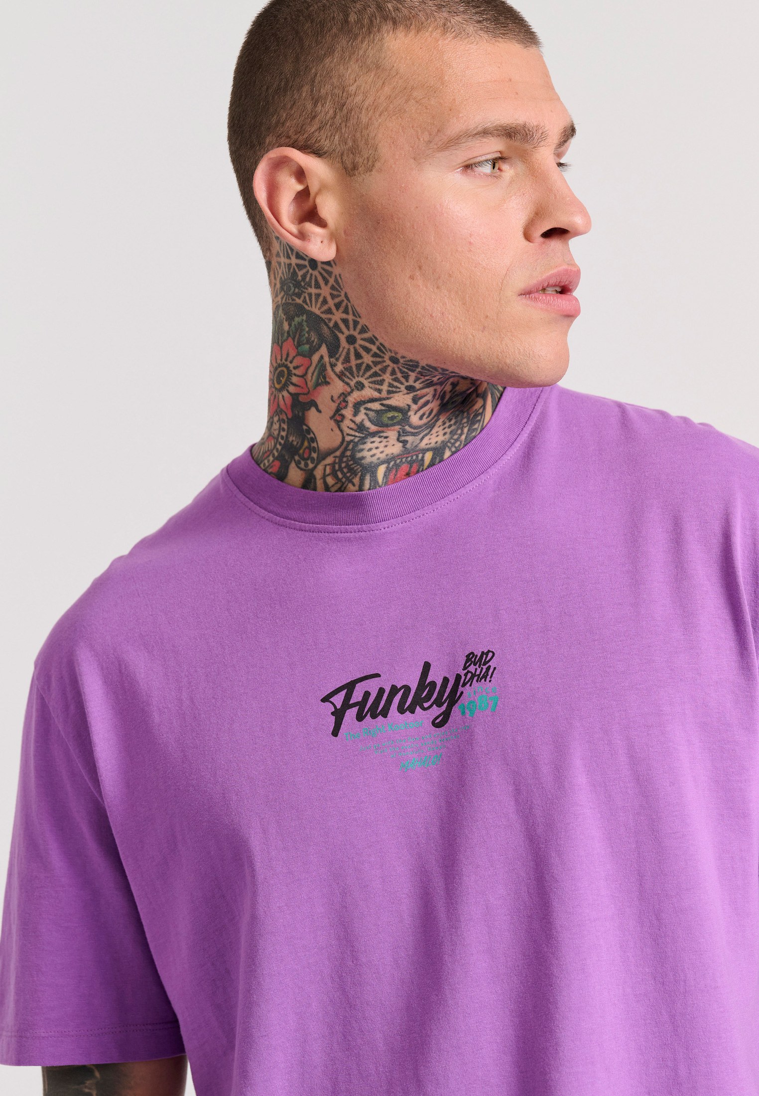 Men's Shirts Funky Buddha Purple