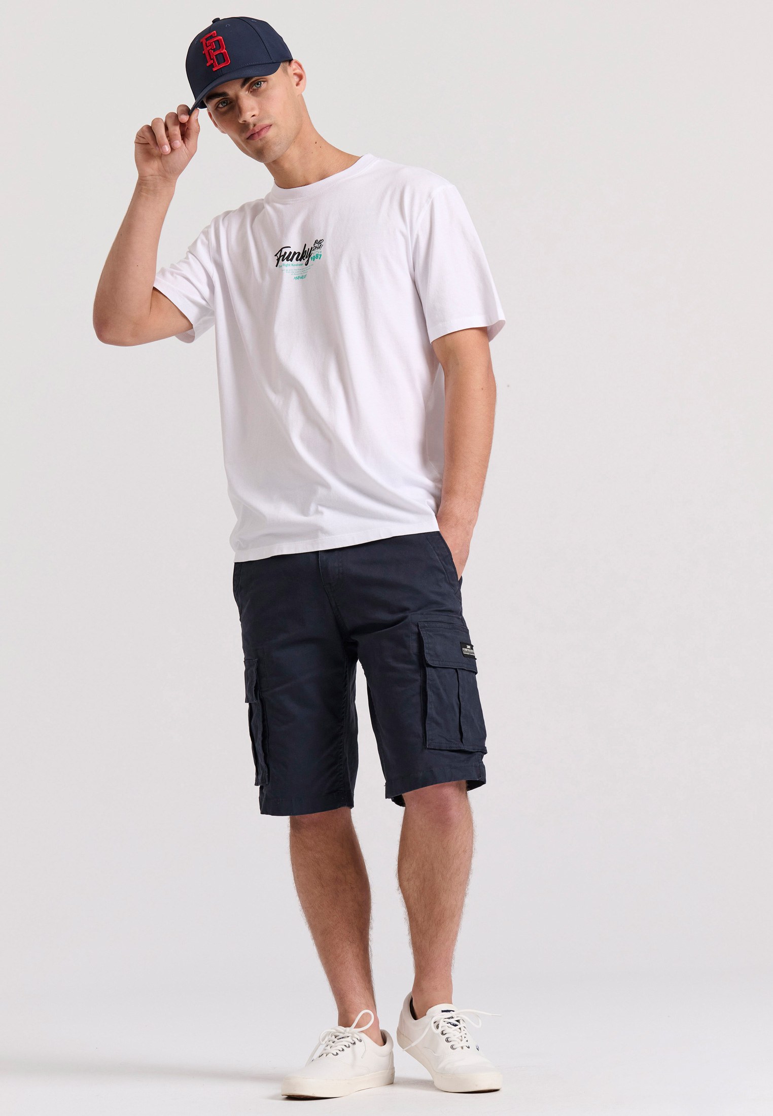 Men's Shirts Funky Buddha White