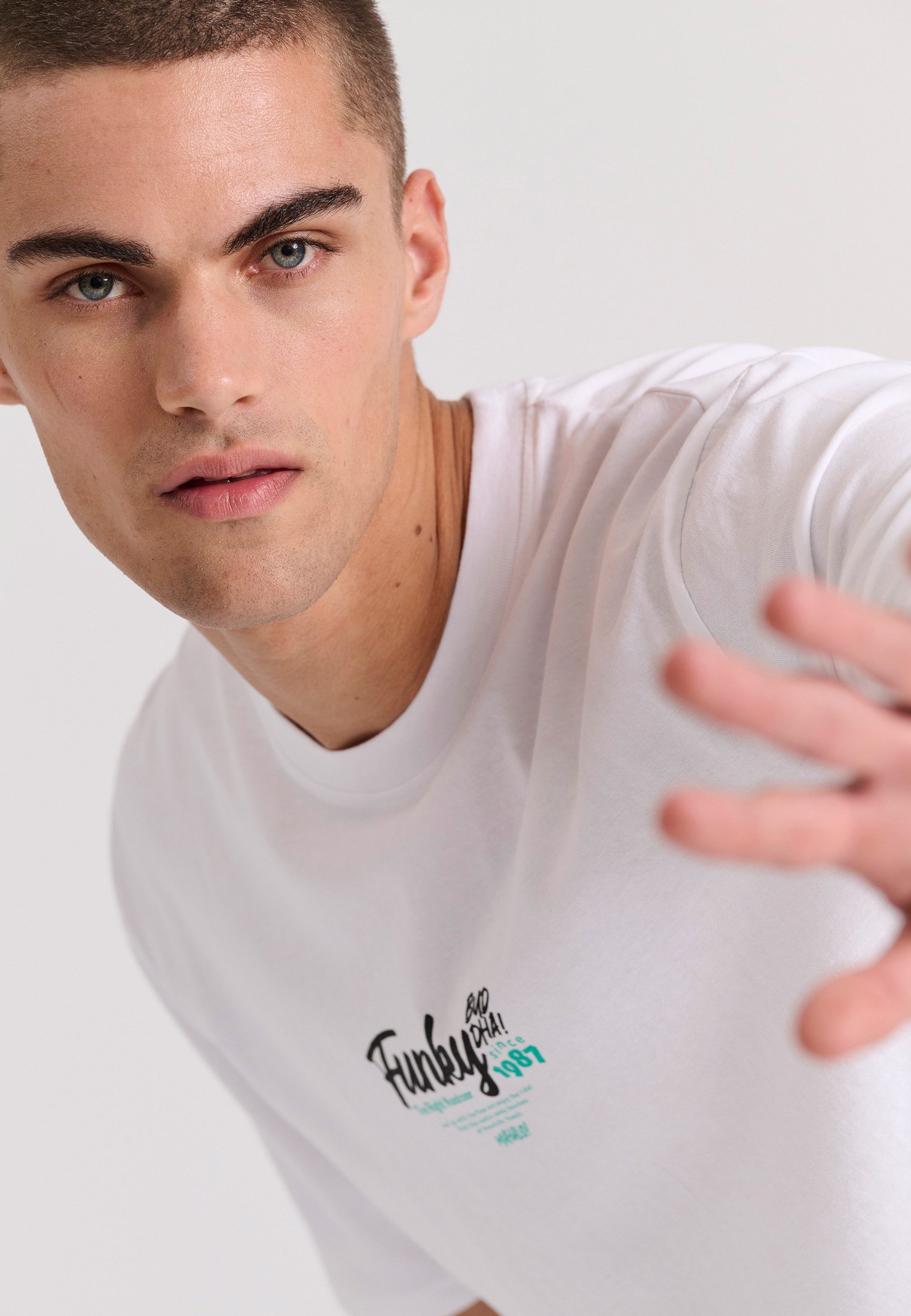 Men's Shirts Funky Buddha White