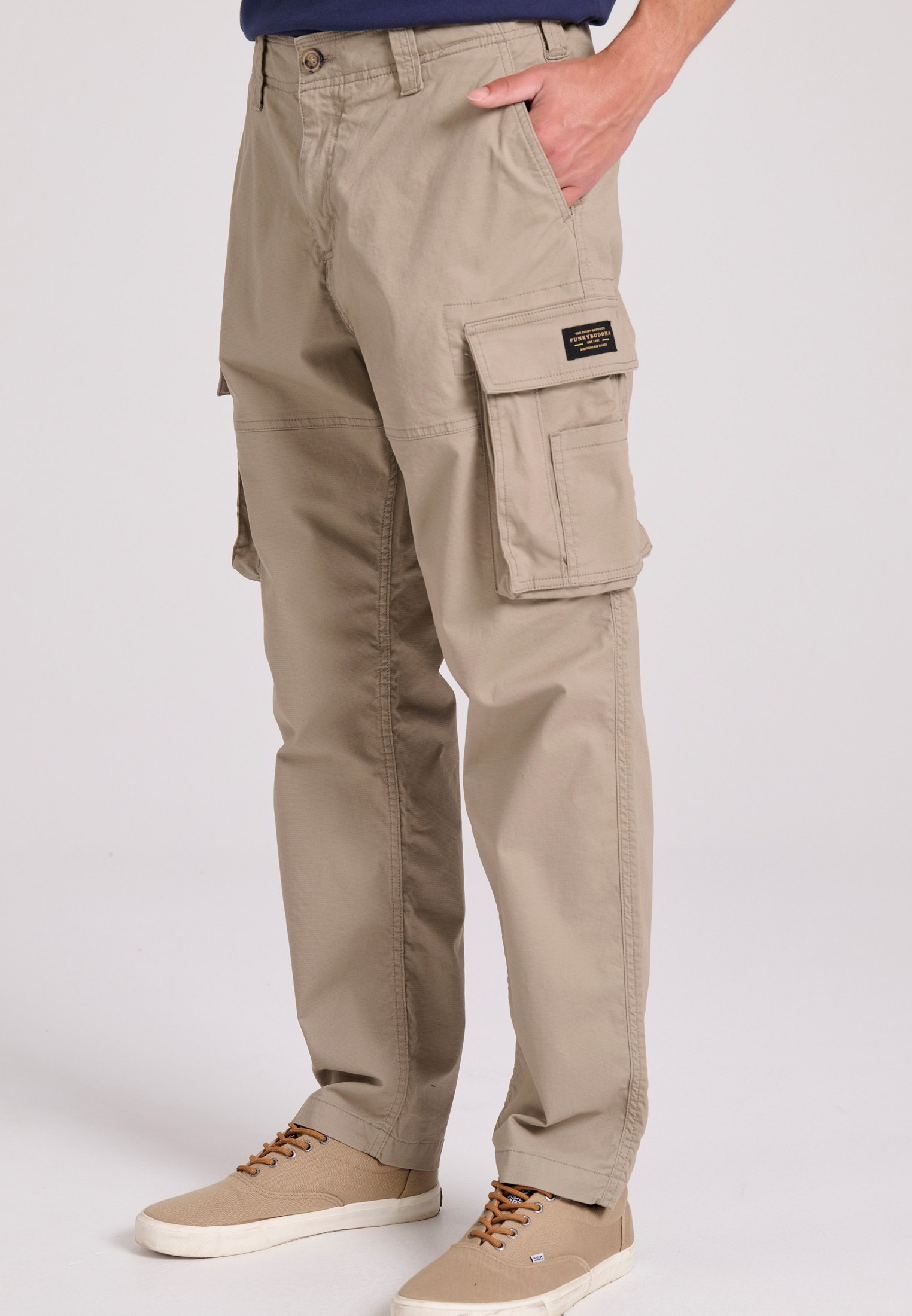 Men's Trousers Funky Buddha Beige