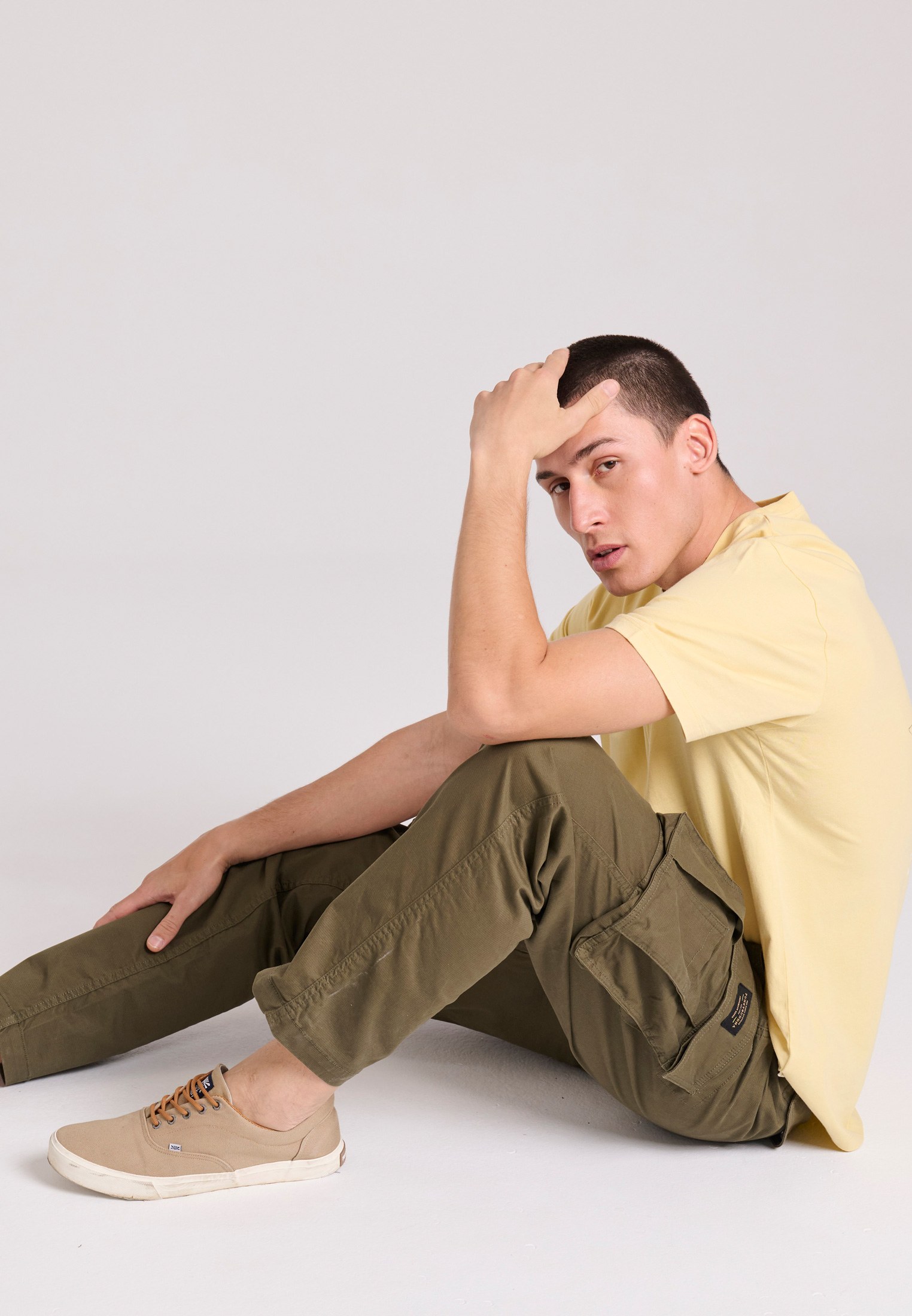 Men's Trousers Funky Buddha Khaki