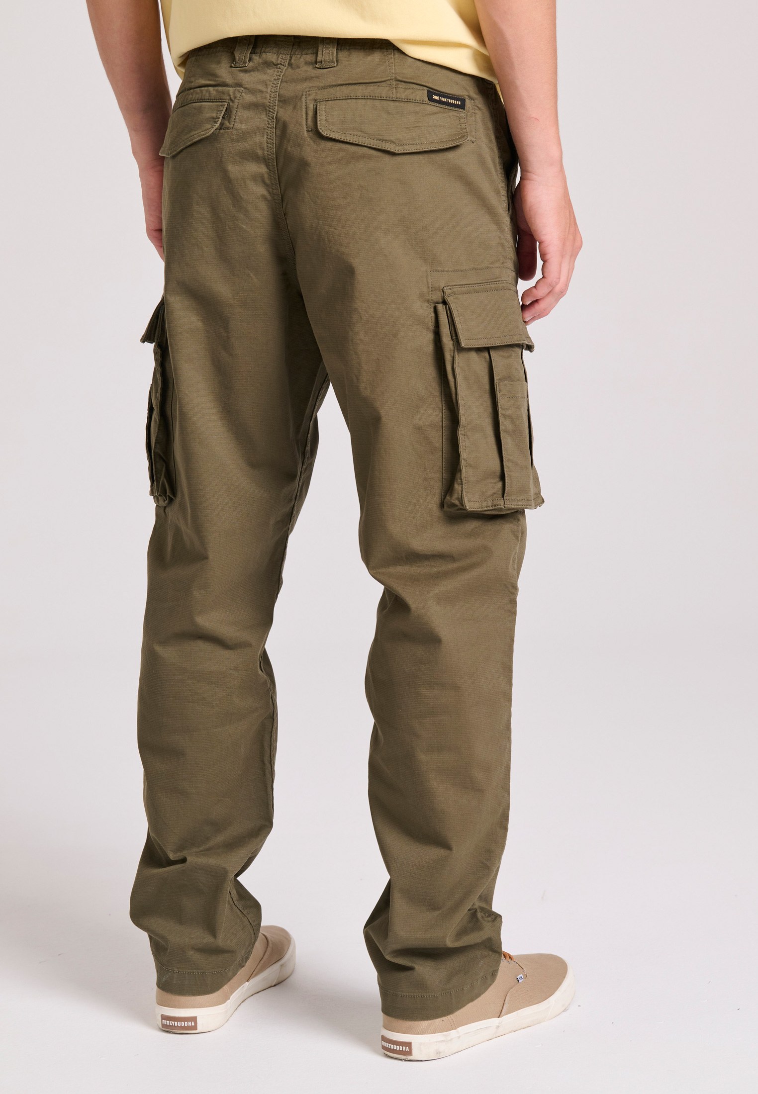 Men's Trousers Funky Buddha Khaki