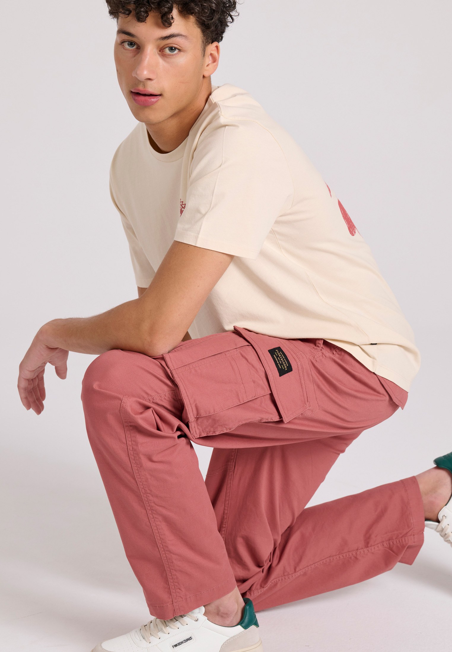 Men's Trousers Funky Buddha Red