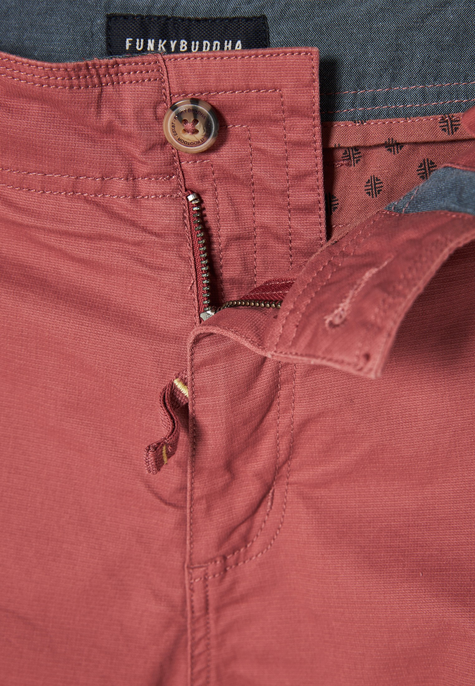 Men's Trousers Funky Buddha Red