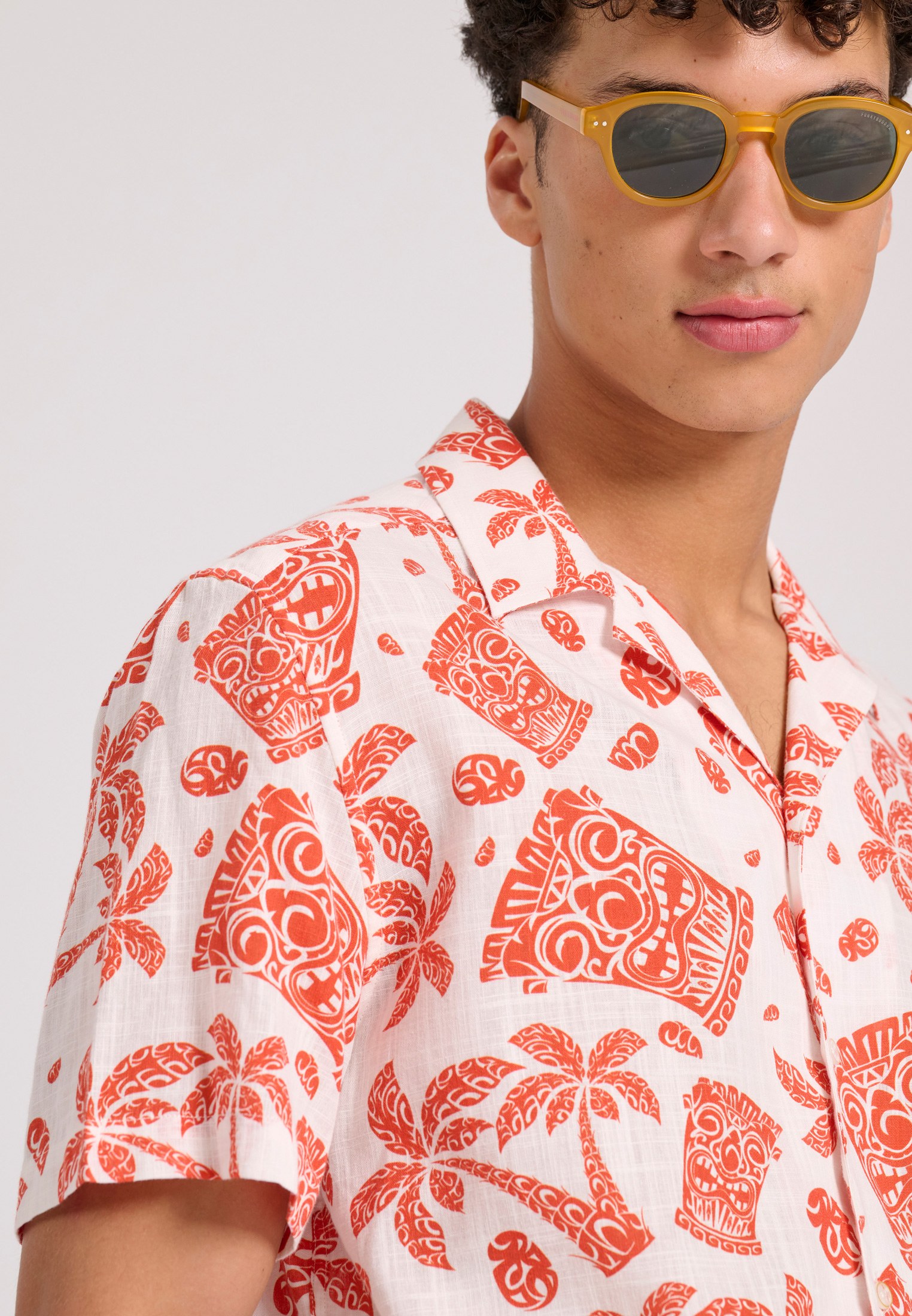Men's Shirts Funky Buddha Red