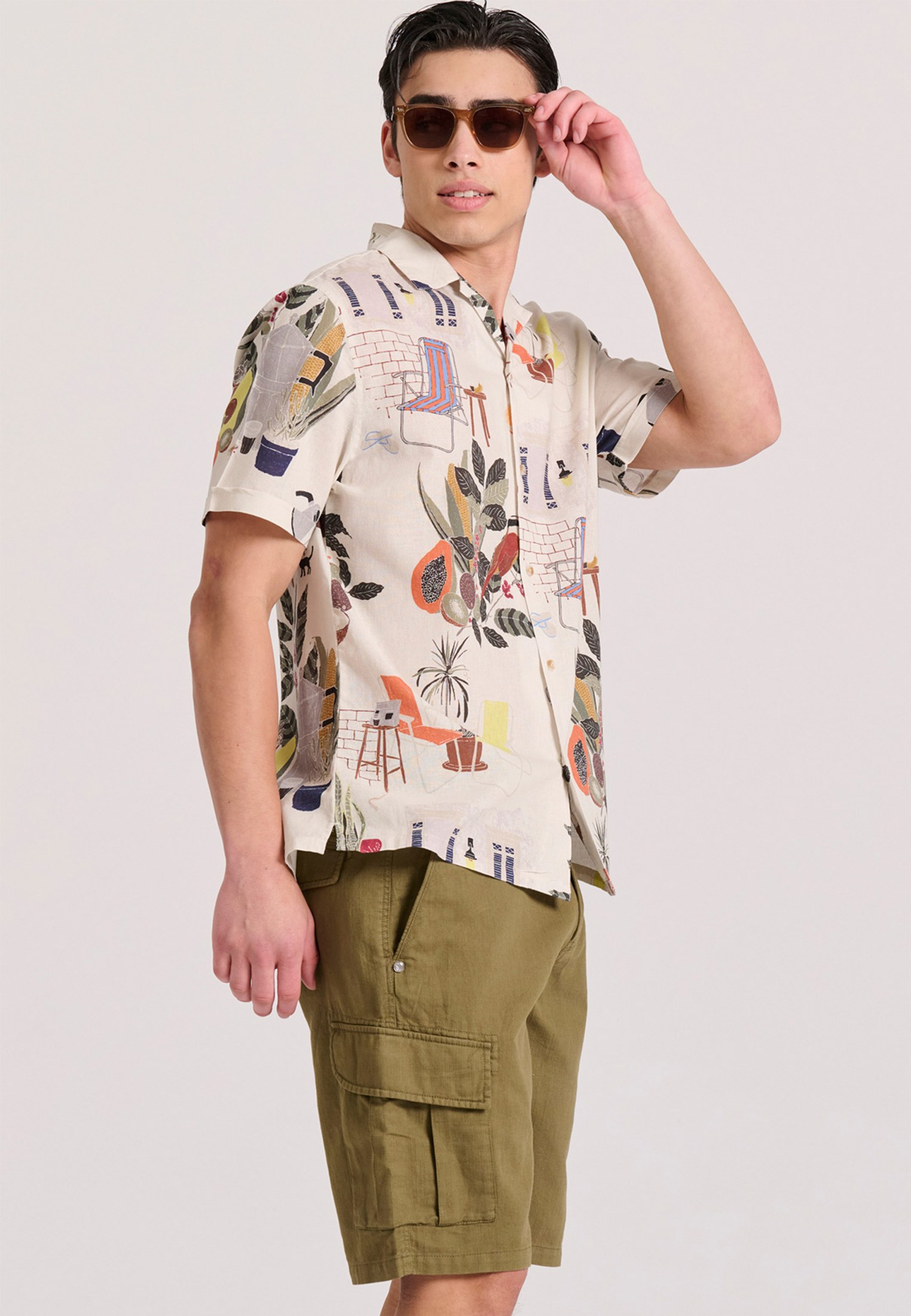 Men's Shorts Funky Buddha Khaki