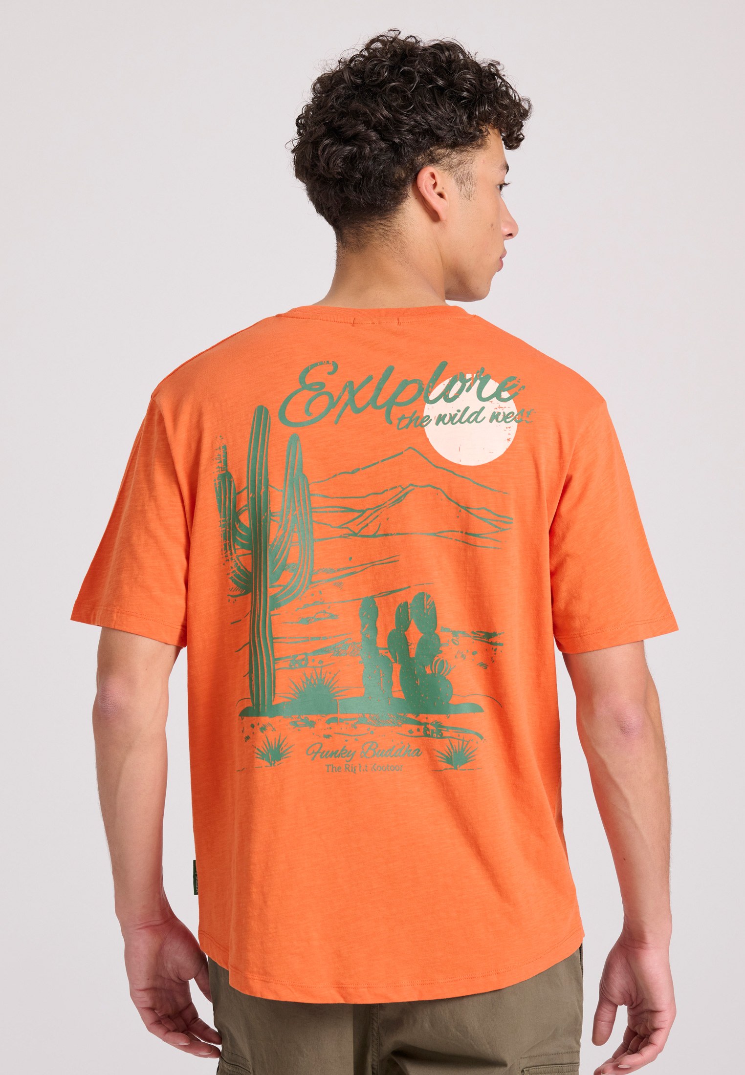 Men's Shirts Funky Buddha Orange