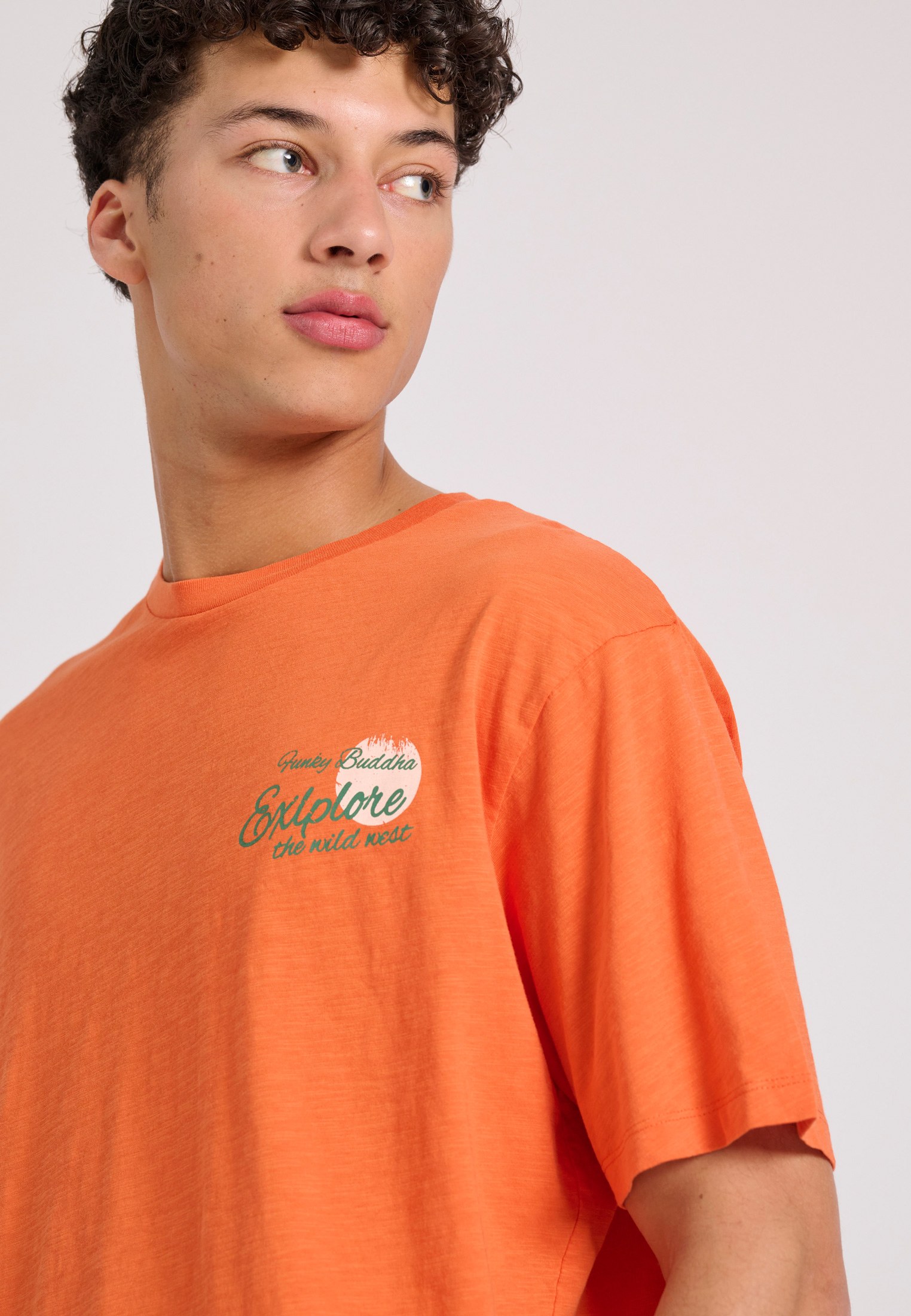 Men's Shirts Funky Buddha Orange