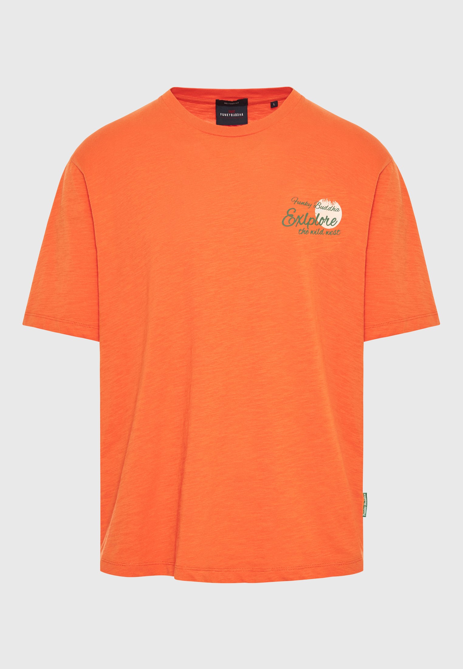 Men's Shirts Funky Buddha Orange