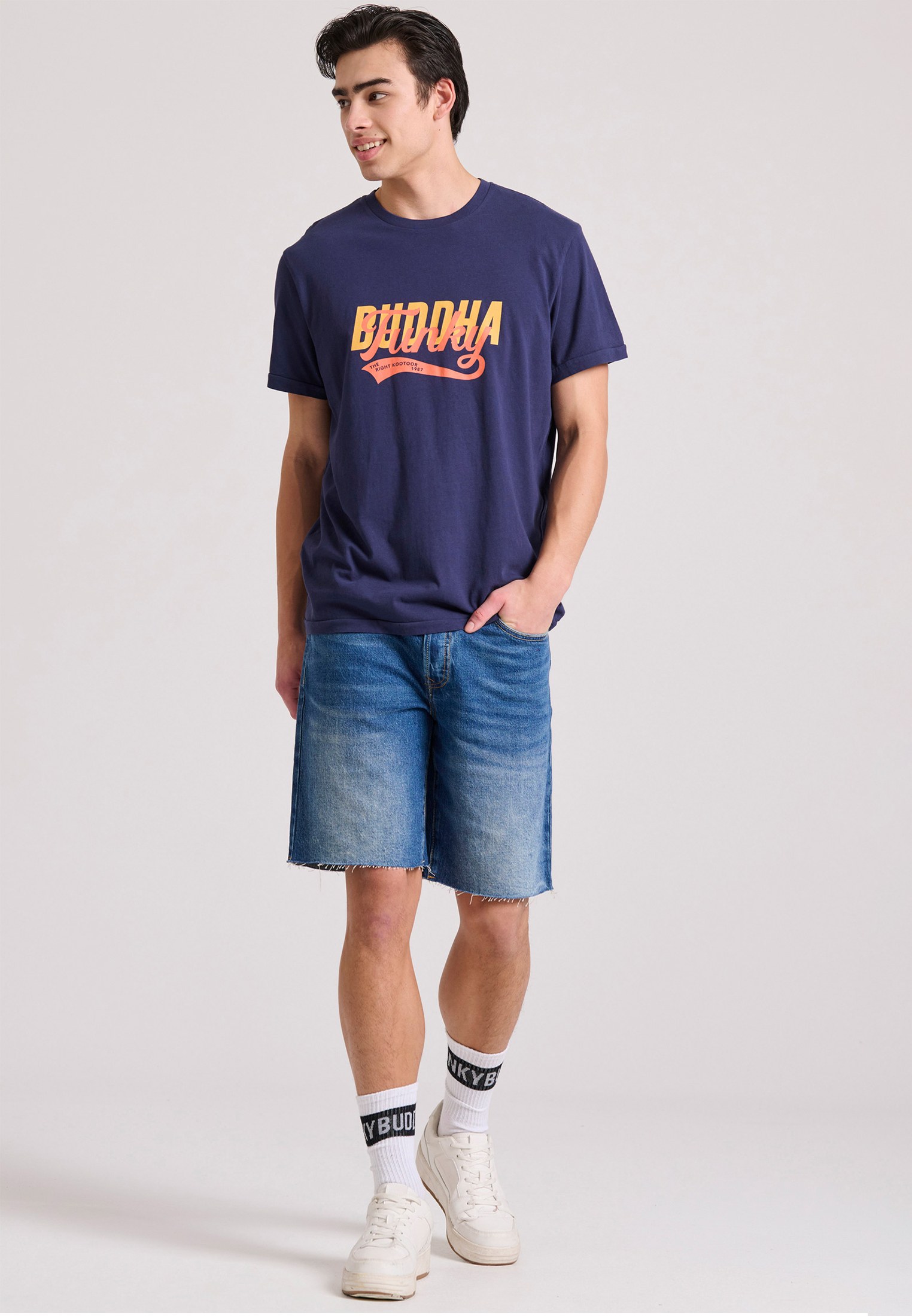 Men's Shirts Funky Buddha Navy