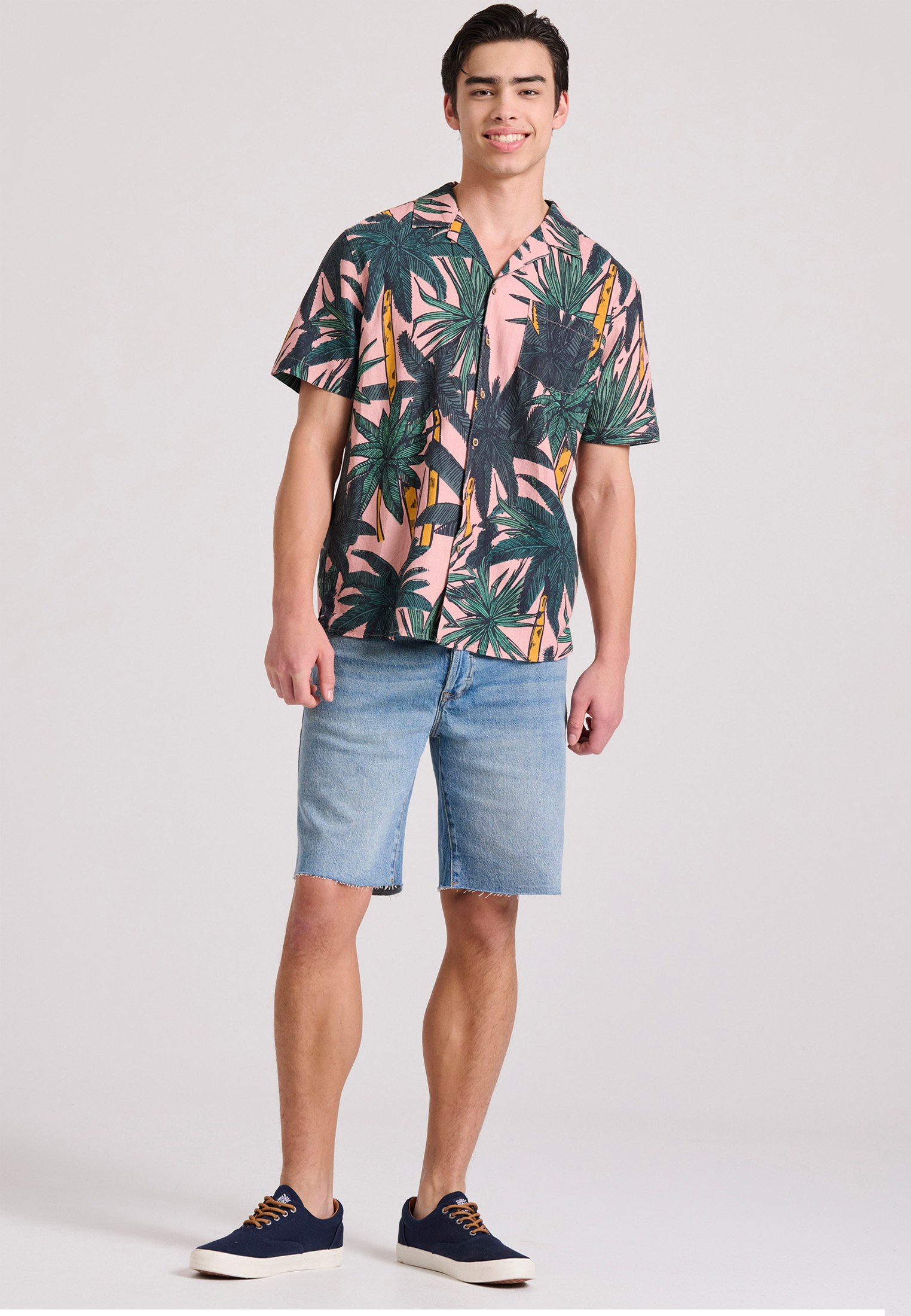 Men's Shirts Funky Buddha Pink