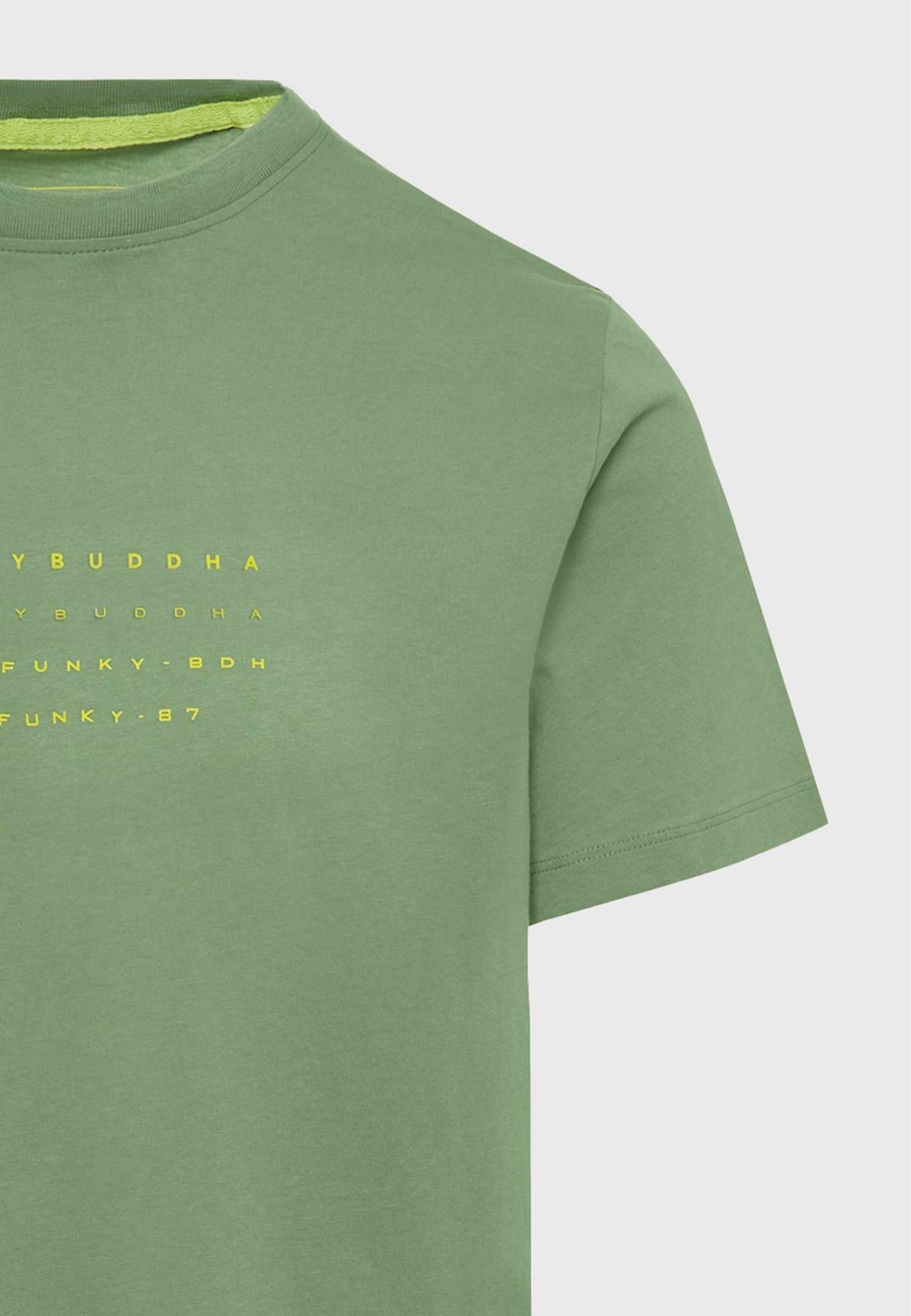 T-shirt με text artwork τύπωμα φωτογραφία