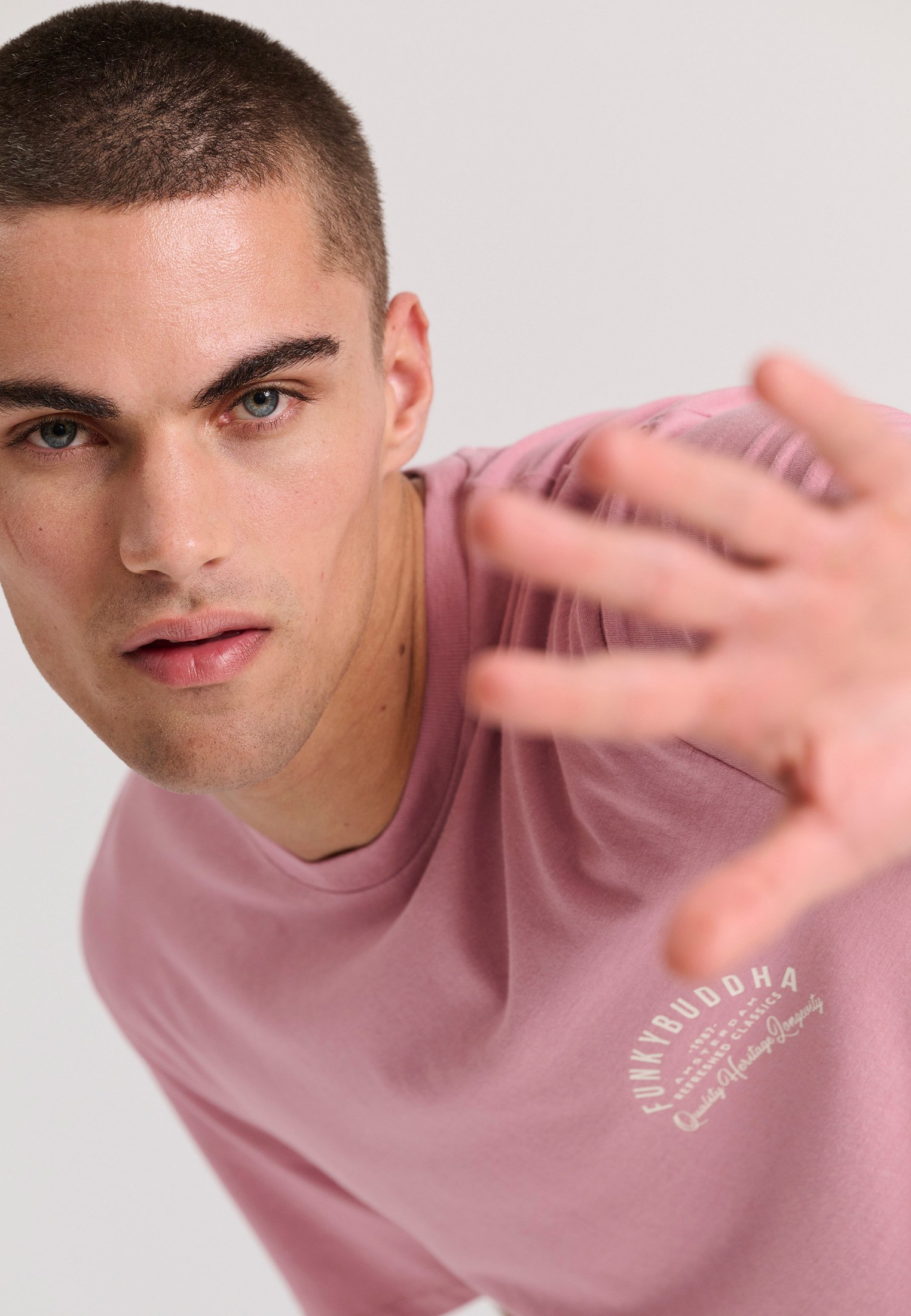 Men's Shirts Funky Buddha Pink