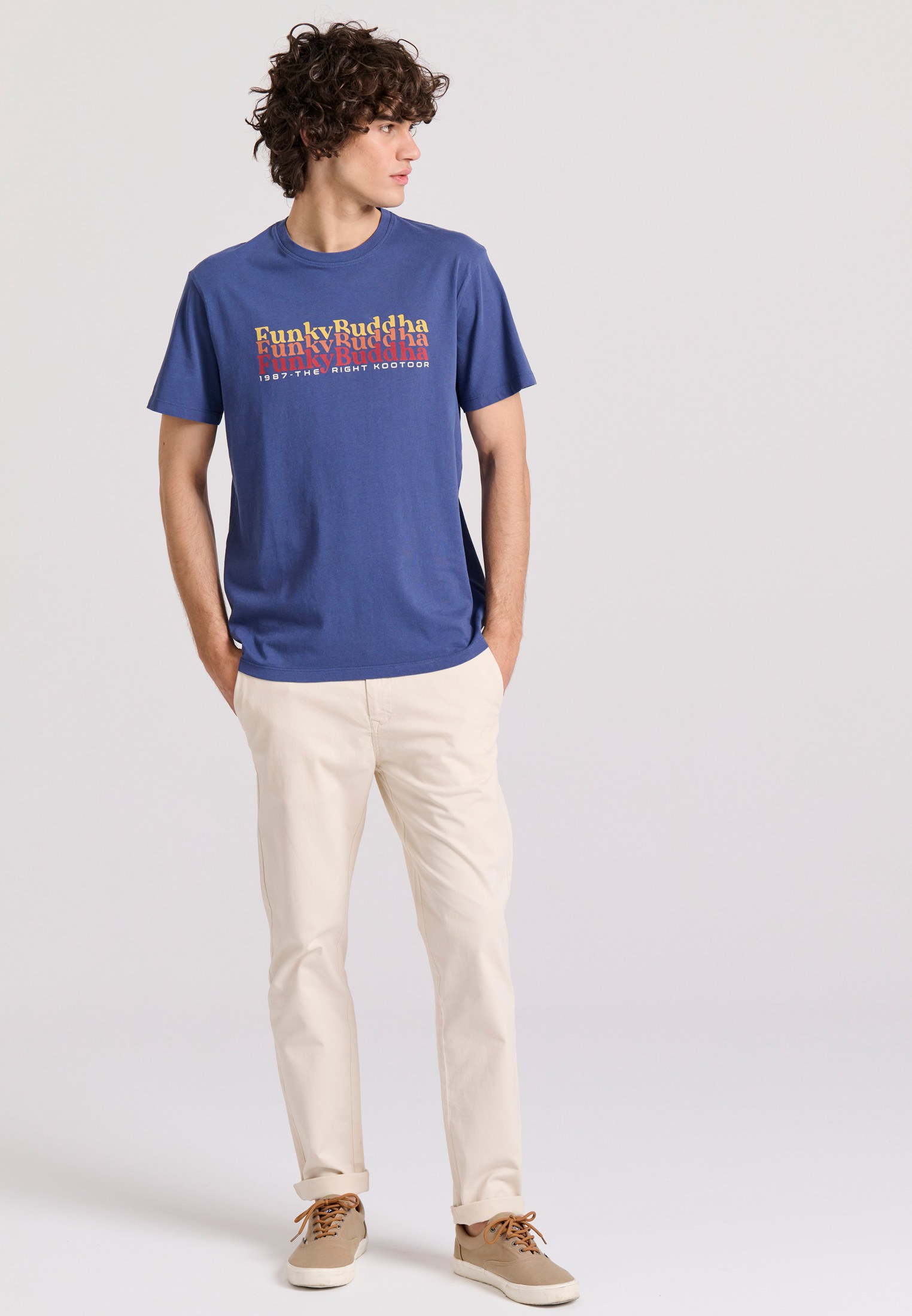 Men's Shirts Funky Buddha Blue