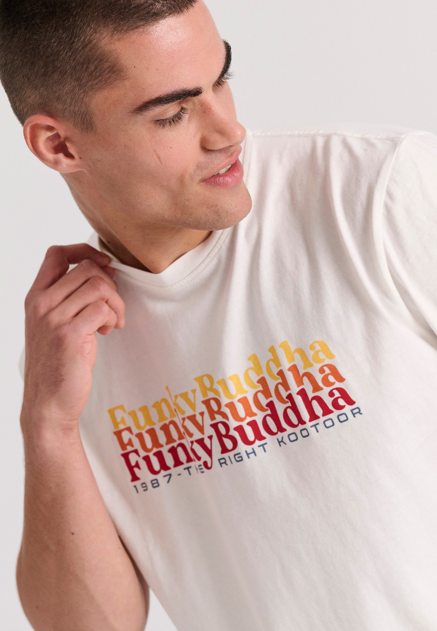 Men's Shirts Funky Buddha White