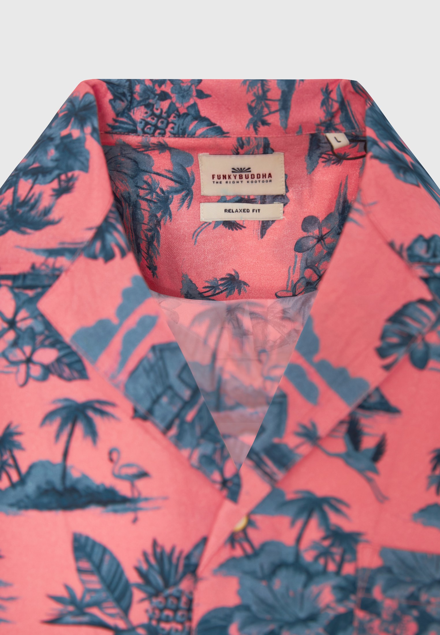Men's Shirts Funky Buddha Pink