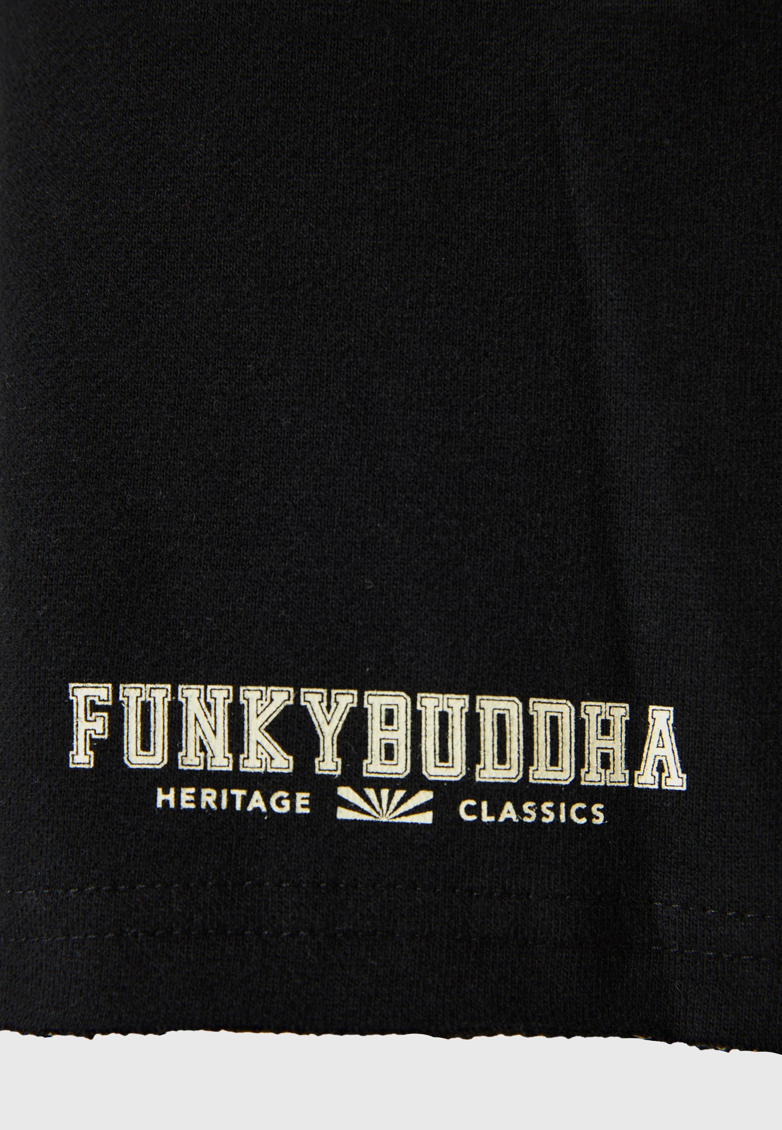 Essential wide leg fit αθλητική βερμούδα με raw cuts