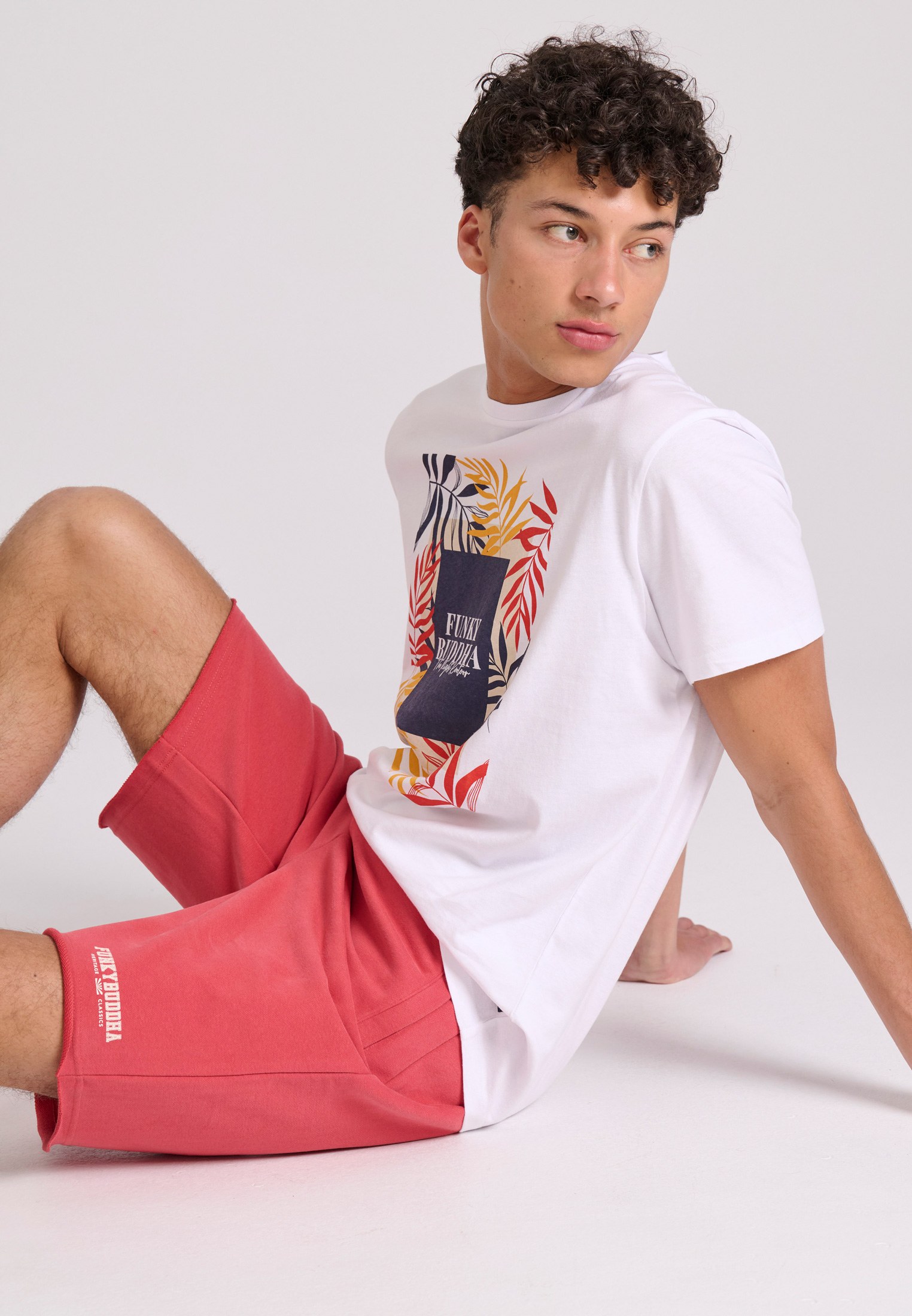Men's Shorts Funky Buddha Red