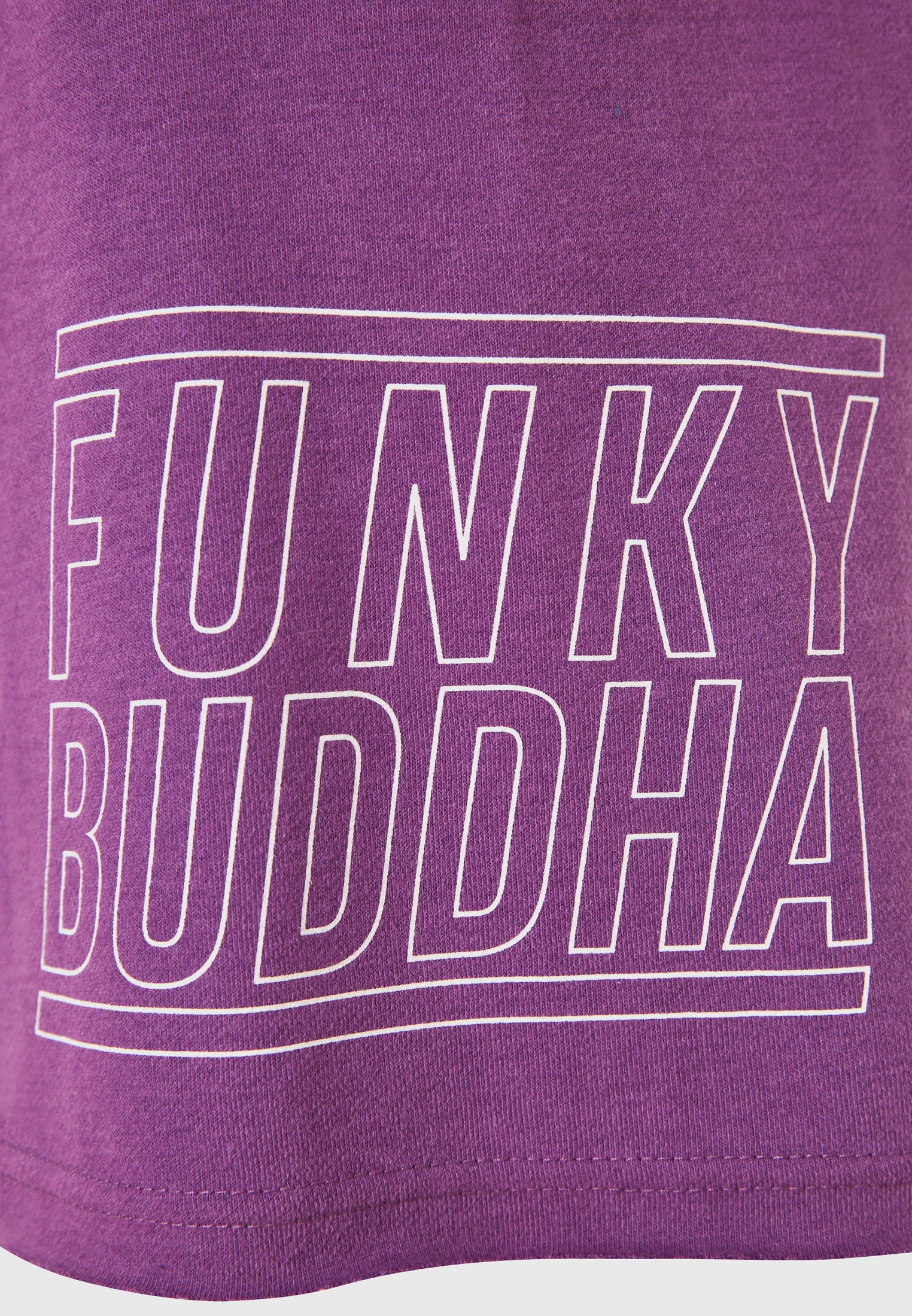 Wide leg fit αθλητική βερμούδα με Funky Buddha τύπωμα