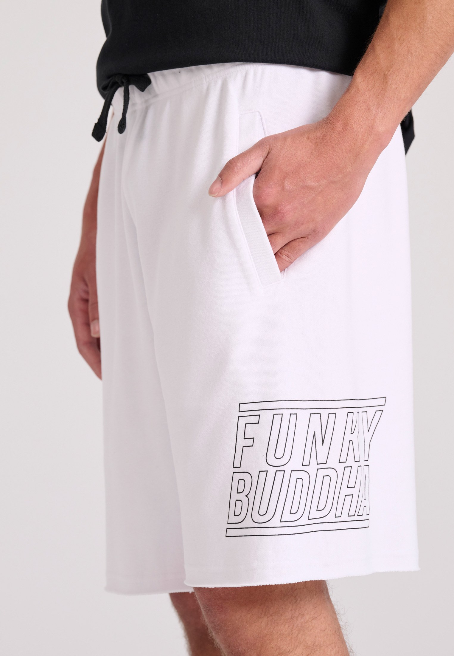 Men's Shorts Funky Buddha White