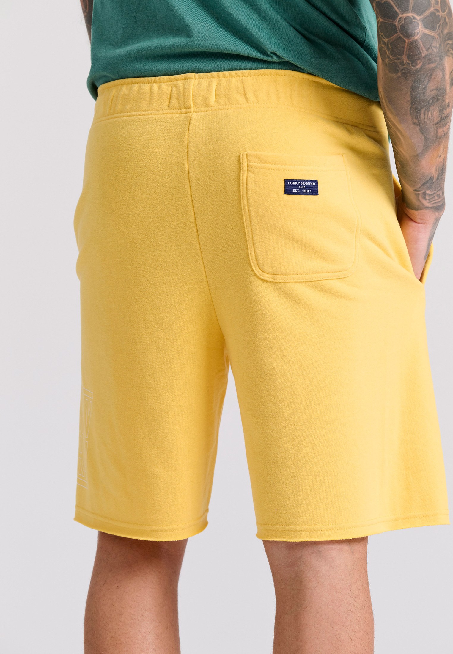 Men's Shorts Funky Buddha Yellow