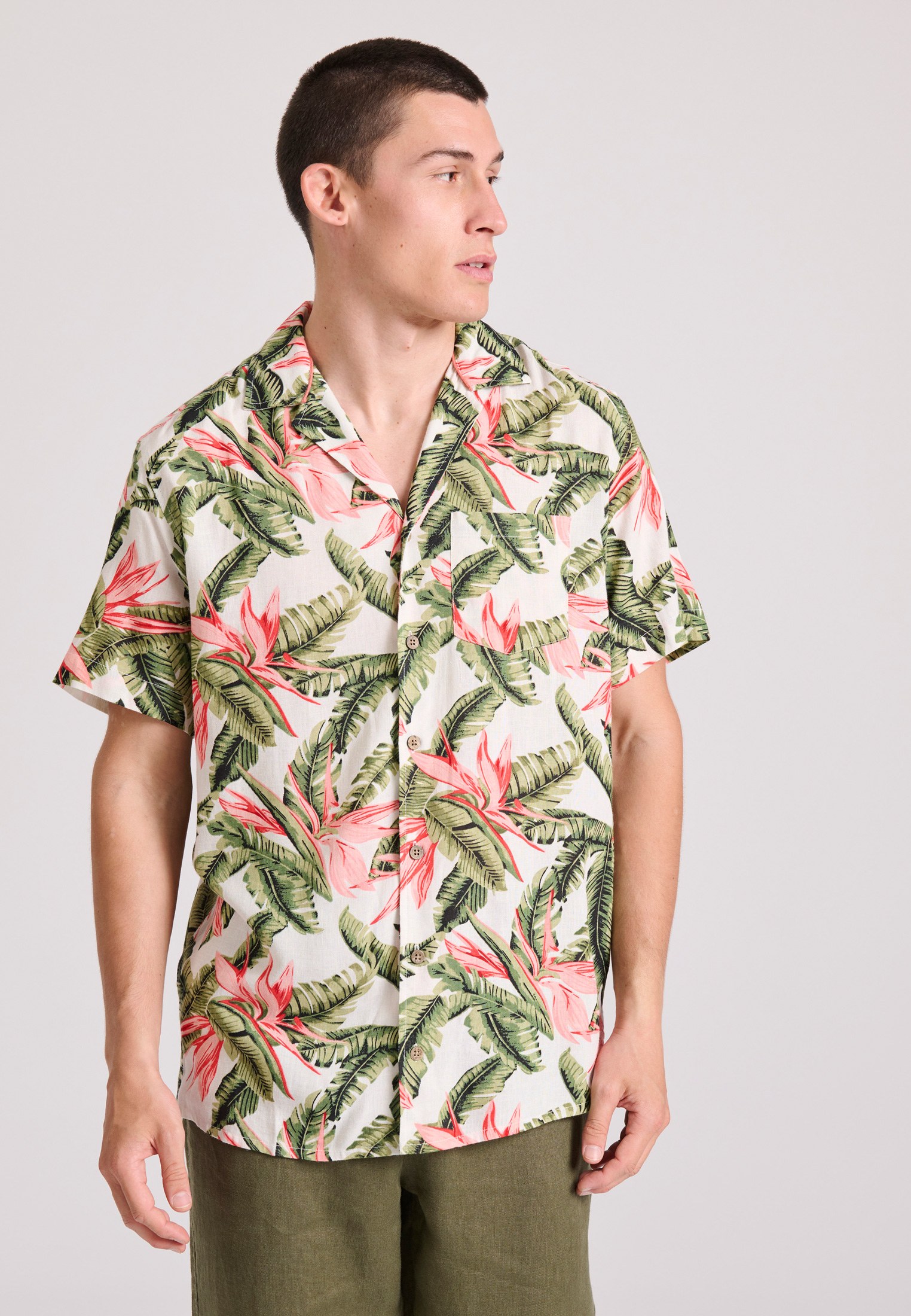 Men's Shirts Funky Buddha White