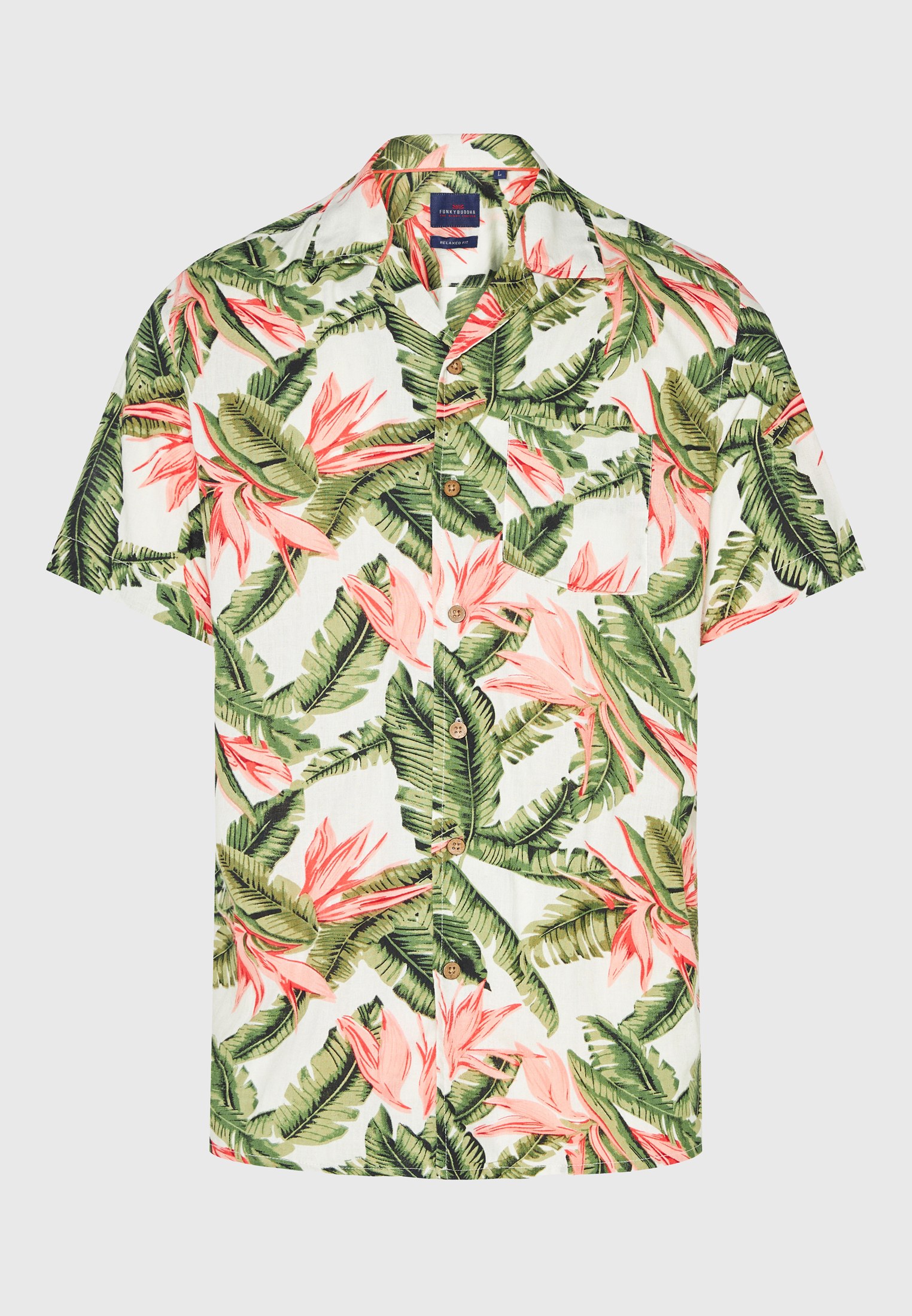 Men's Shirts Funky Buddha White