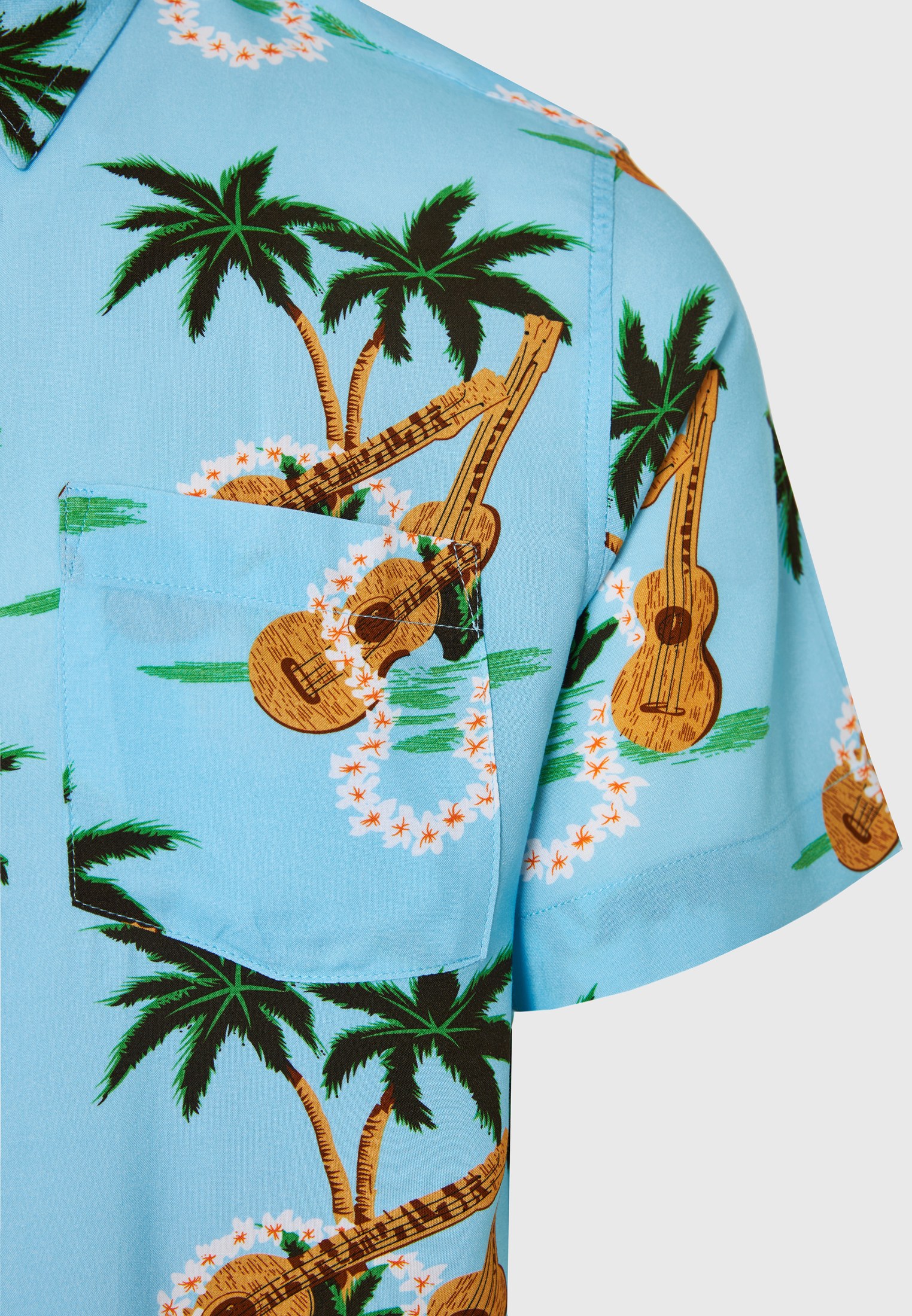 Relaxed fit resort πουκάμισο από τεχνητό μετάξι φωτογραφία