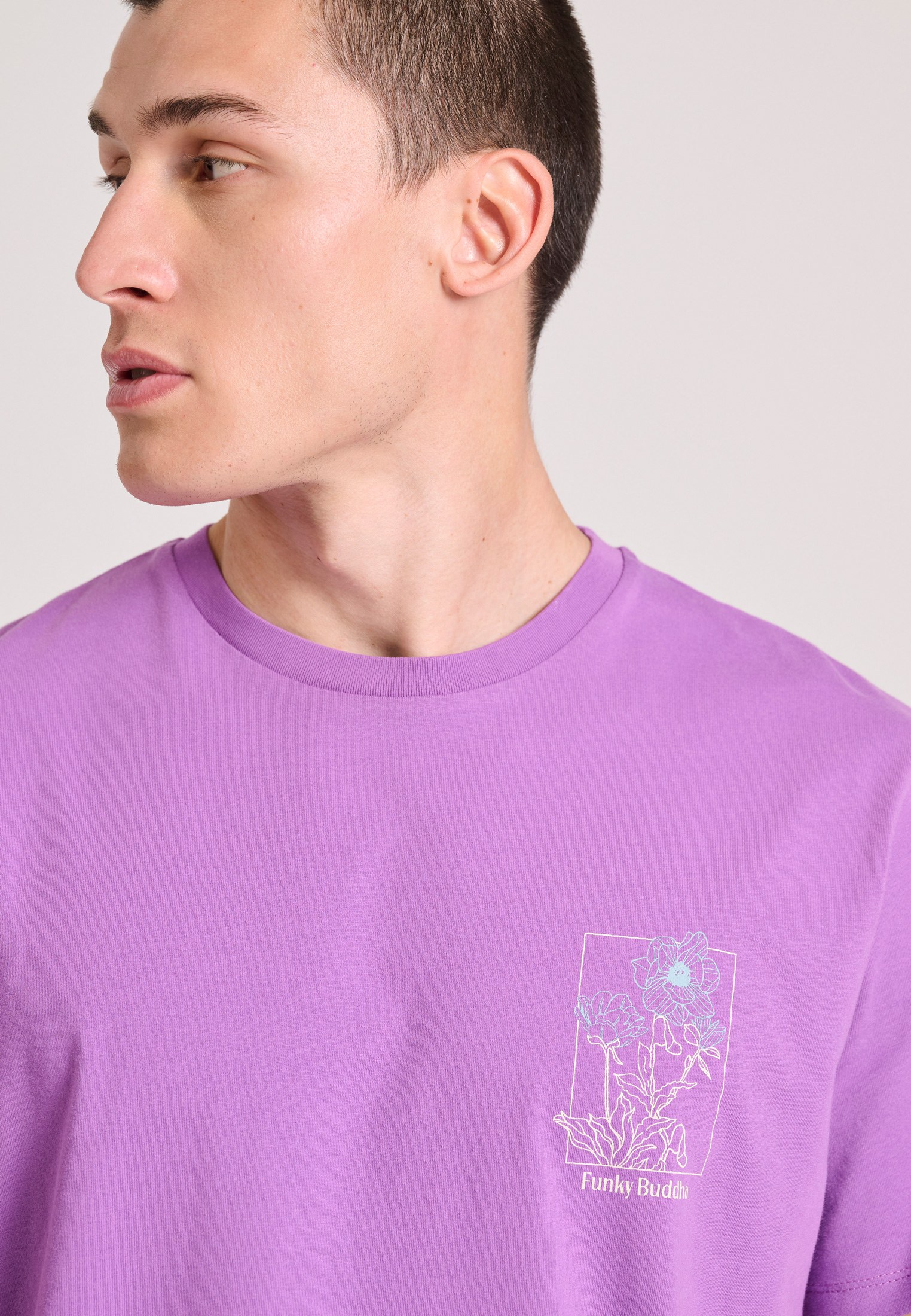 Men's Shirts Funky Buddha Purple