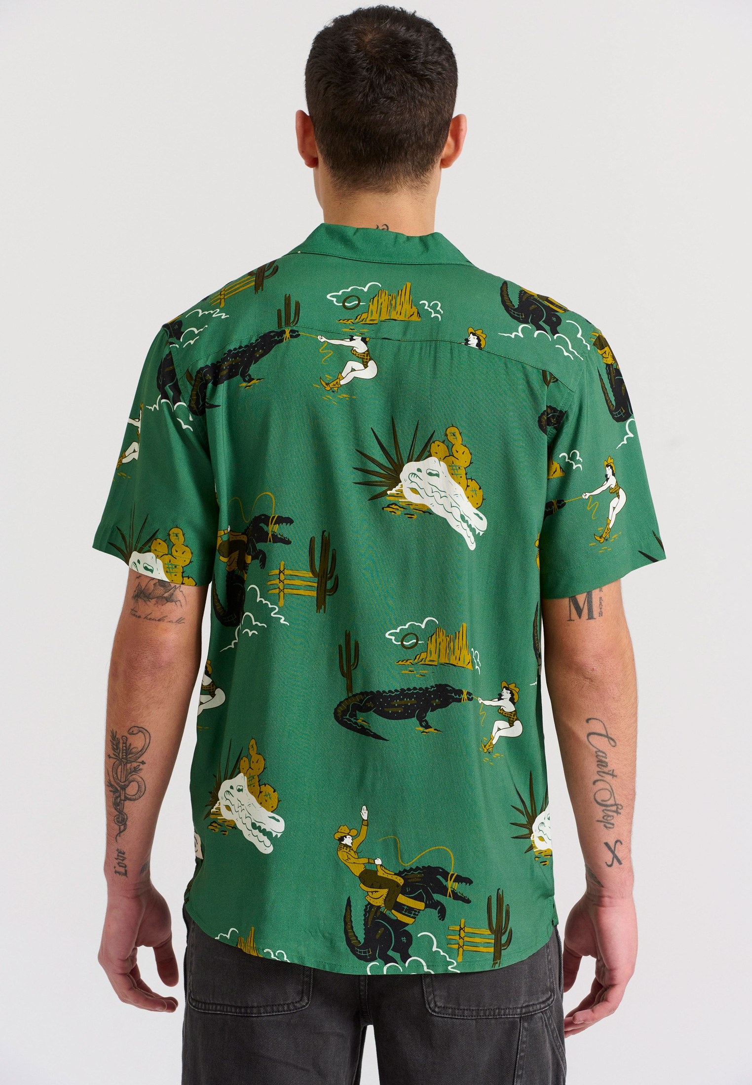 Men's Shirts Funky Buddha Green