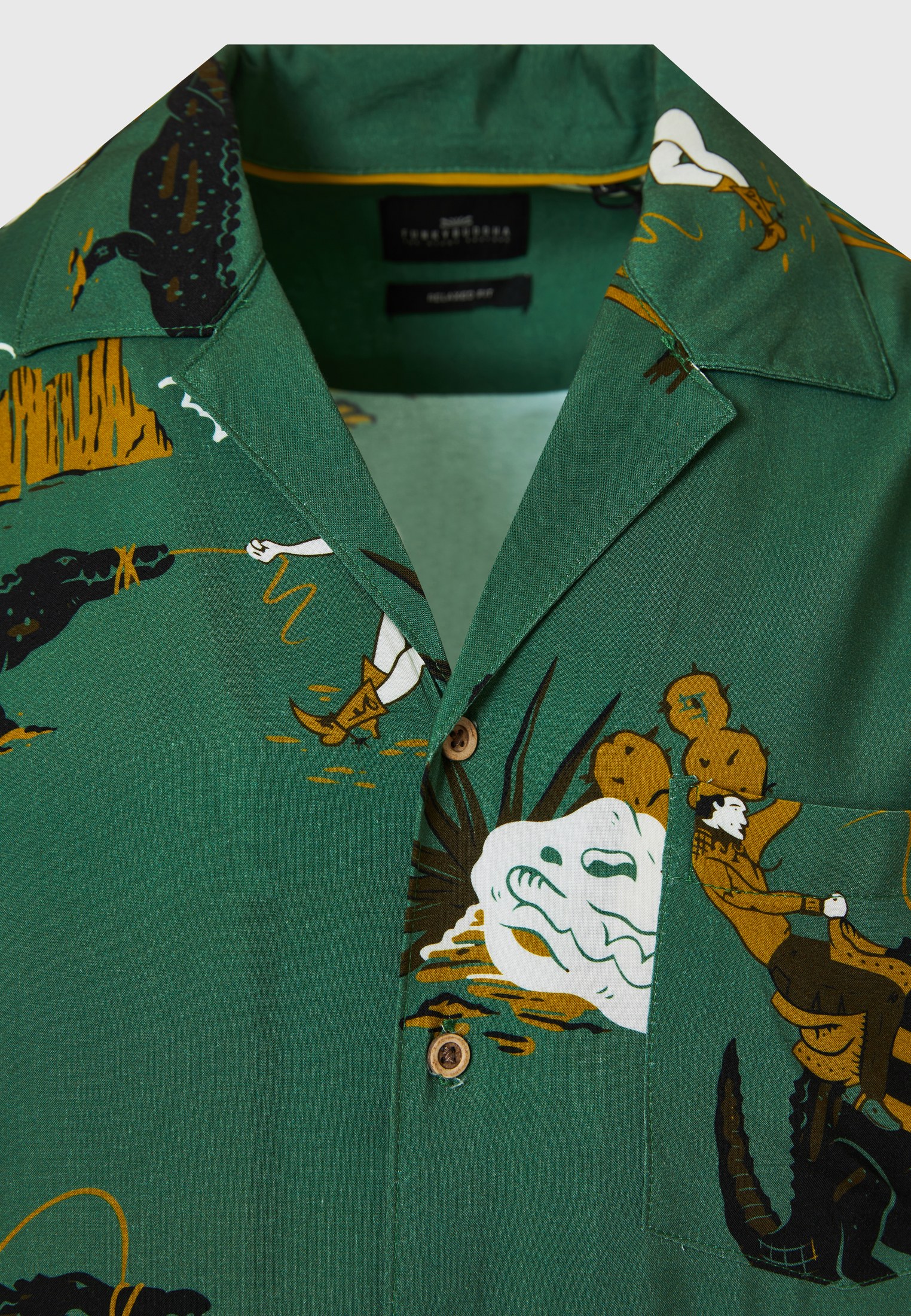 Men's Shirts Funky Buddha Green