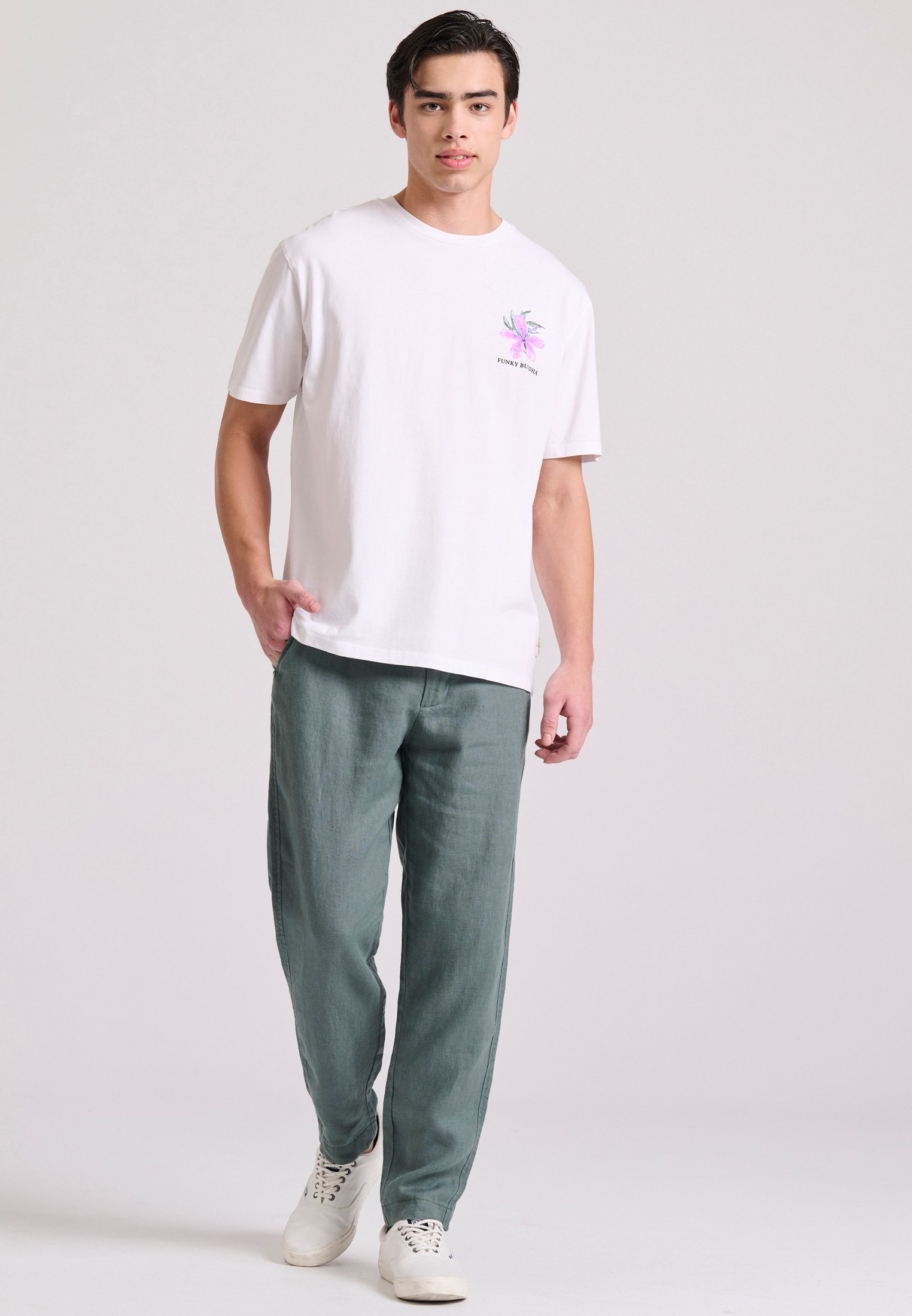 Men's Shirts Funky Buddha White