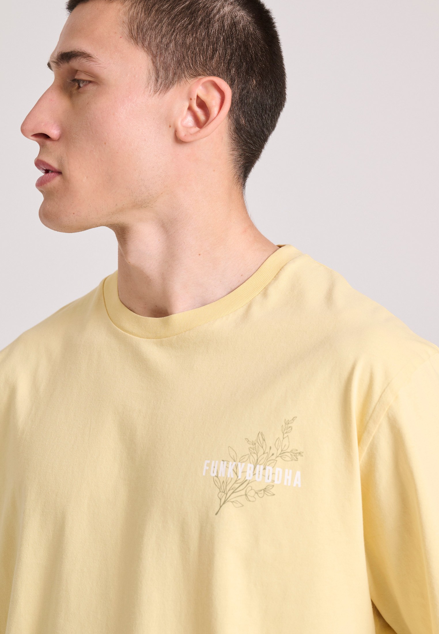 Men's Shirts Funky Buddha Yellow