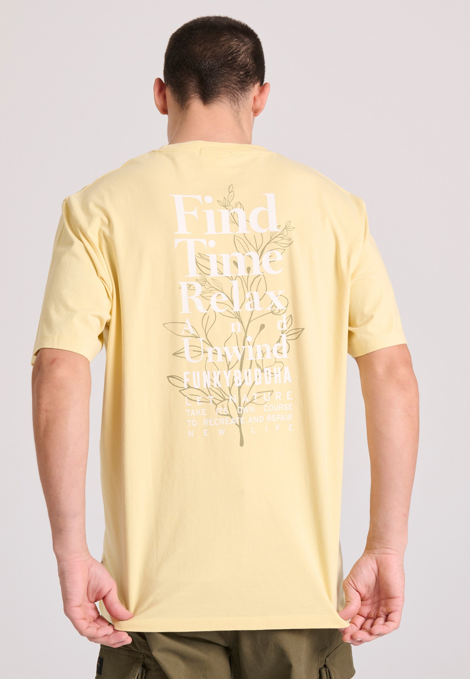 Men's Shirts Funky Buddha Yellow