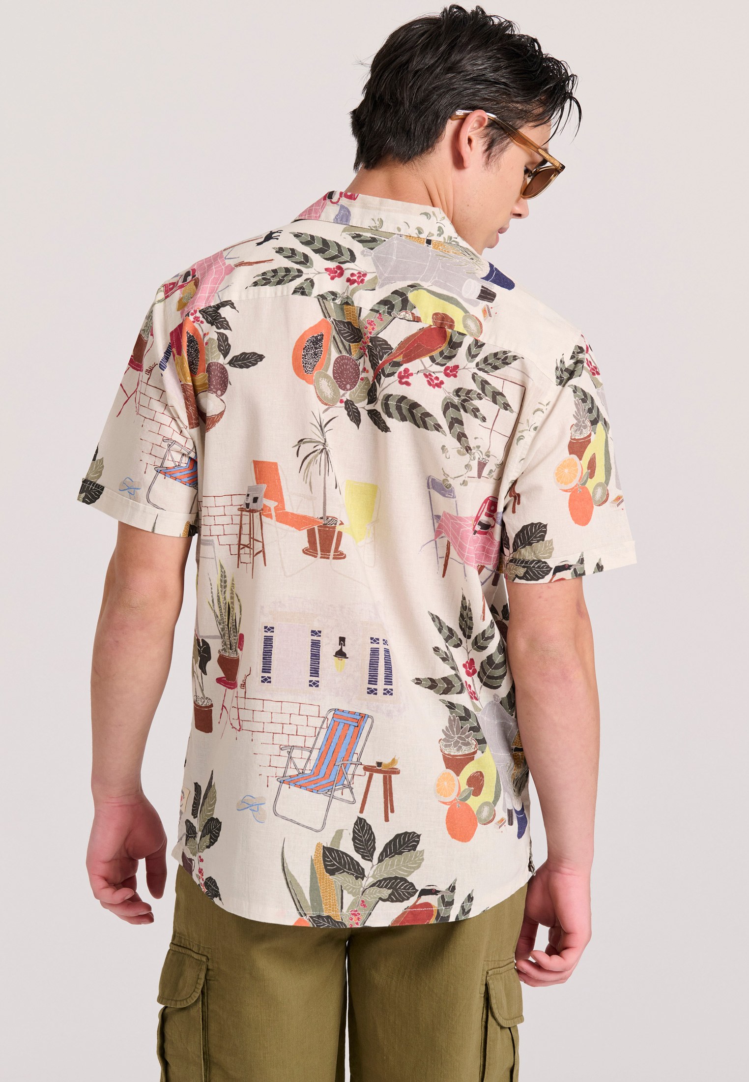 Men's Shirts Funky Buddha Green