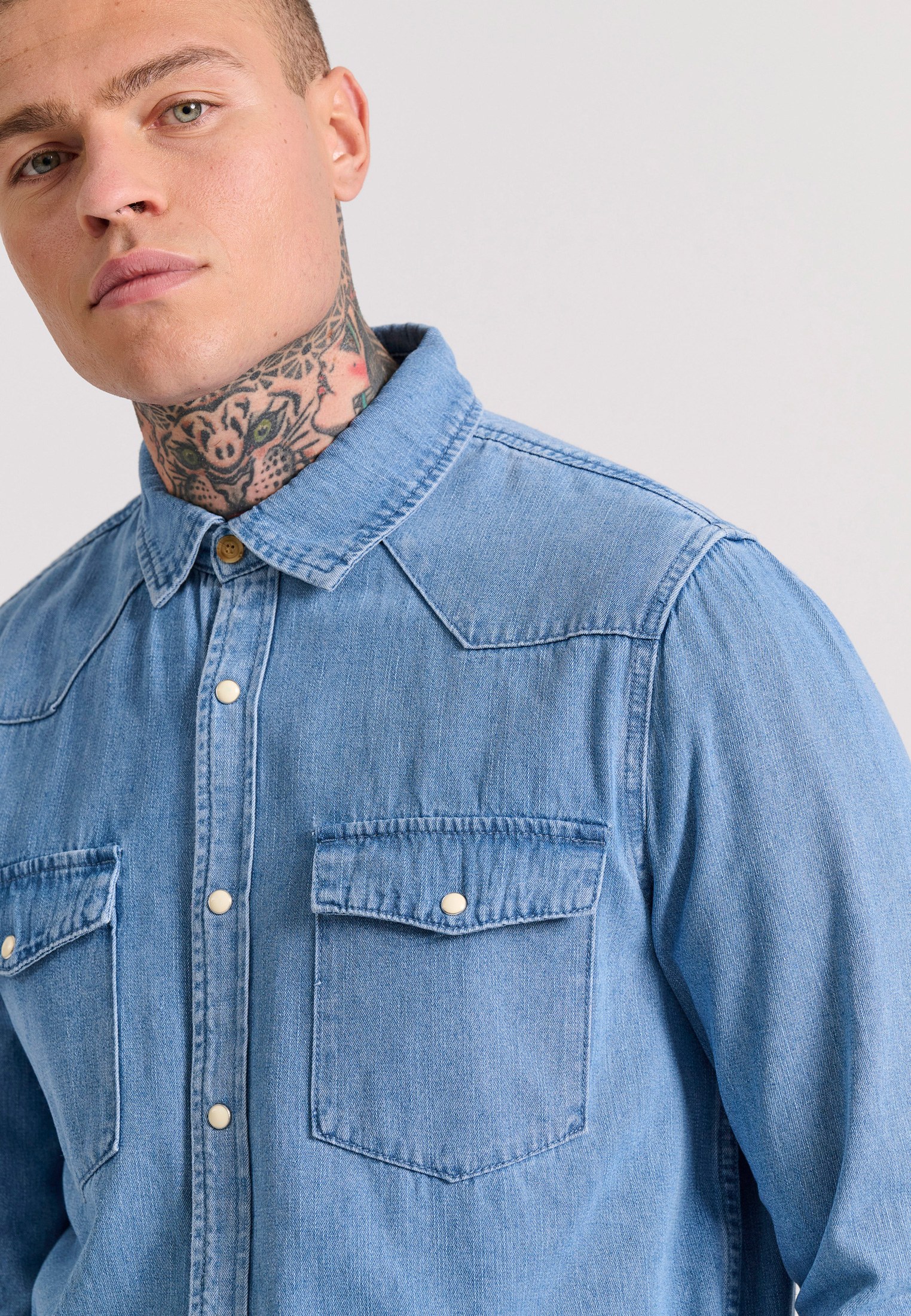 Men's Shirts Funky Buddha Blue