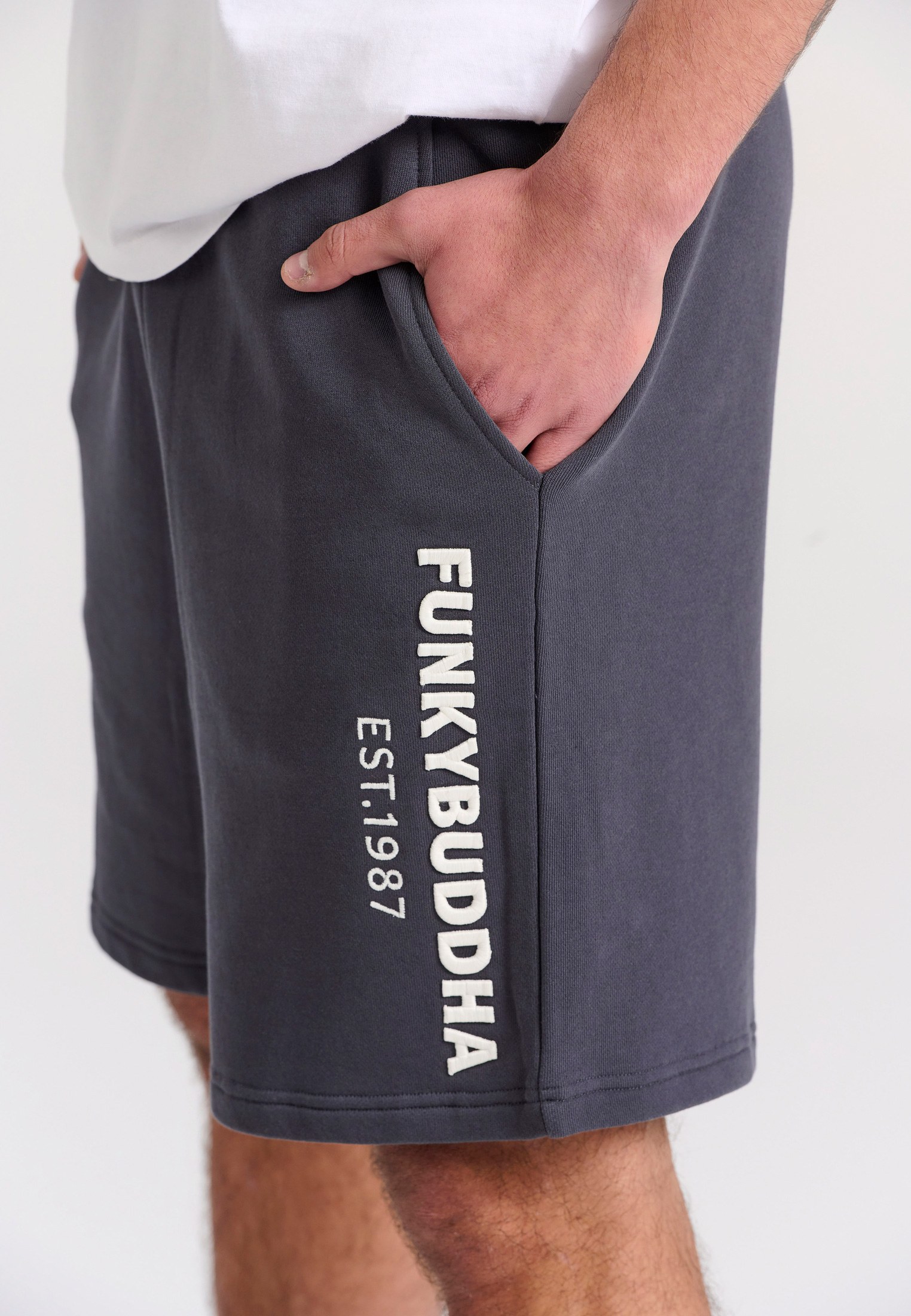 Men's Shorts Funky Buddha Gray