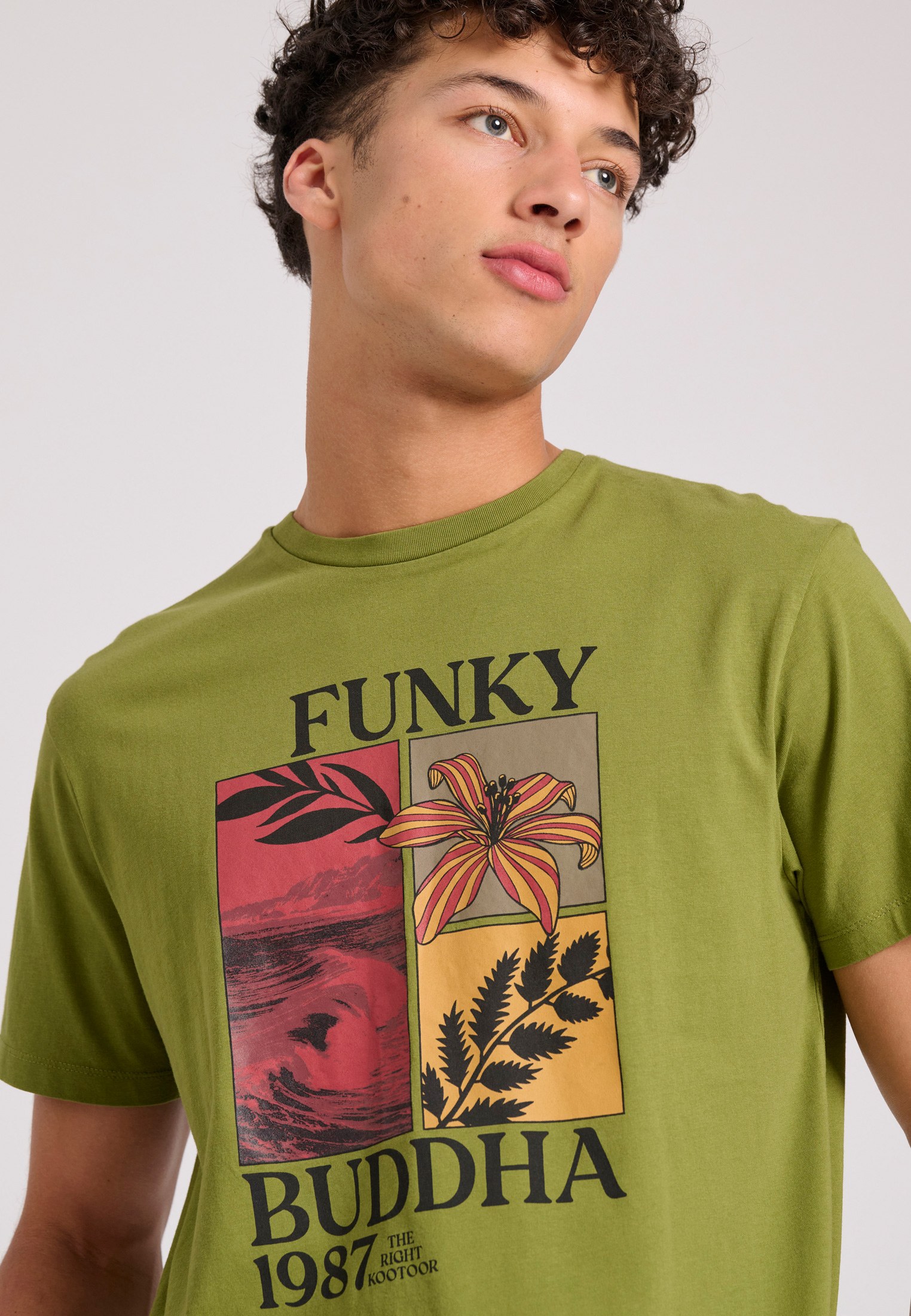 Men's Shirts Funky Buddha Green