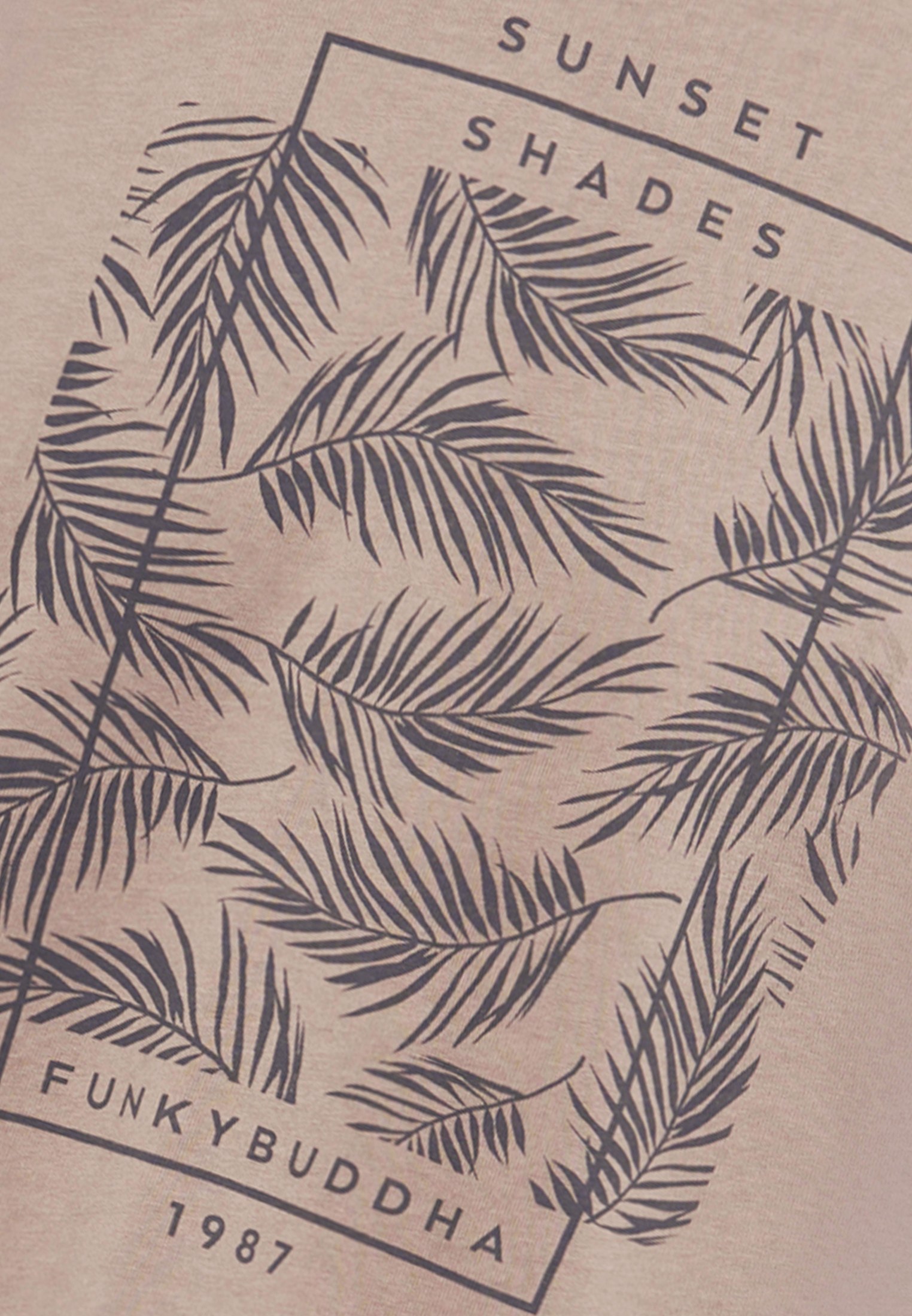 T-shirt με botanic frame τύπωμα φωτογραφία