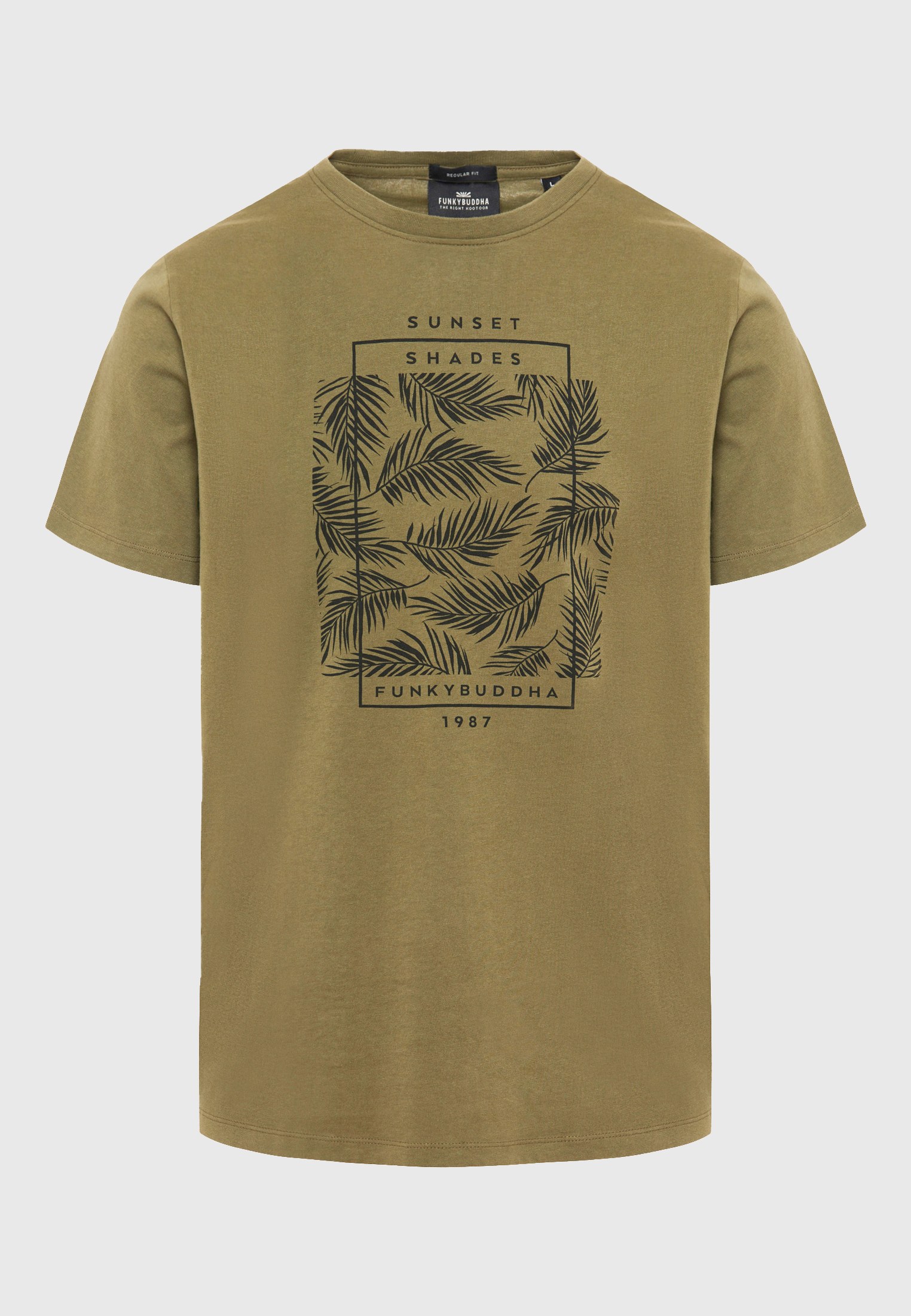 T-shirt με botanic frame τύπωμα φωτογραφία