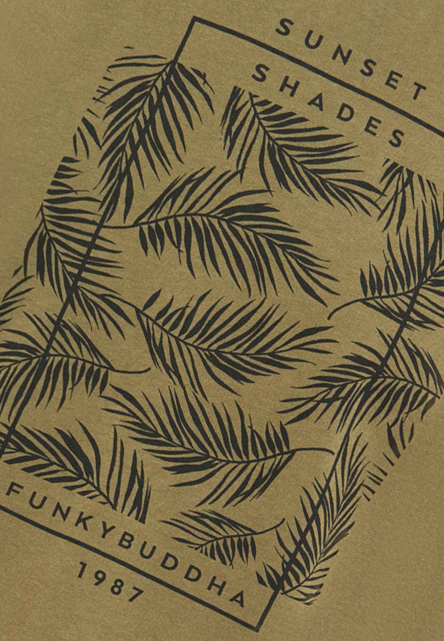 T-shirt με botanic frame τύπωμα φωτογραφία