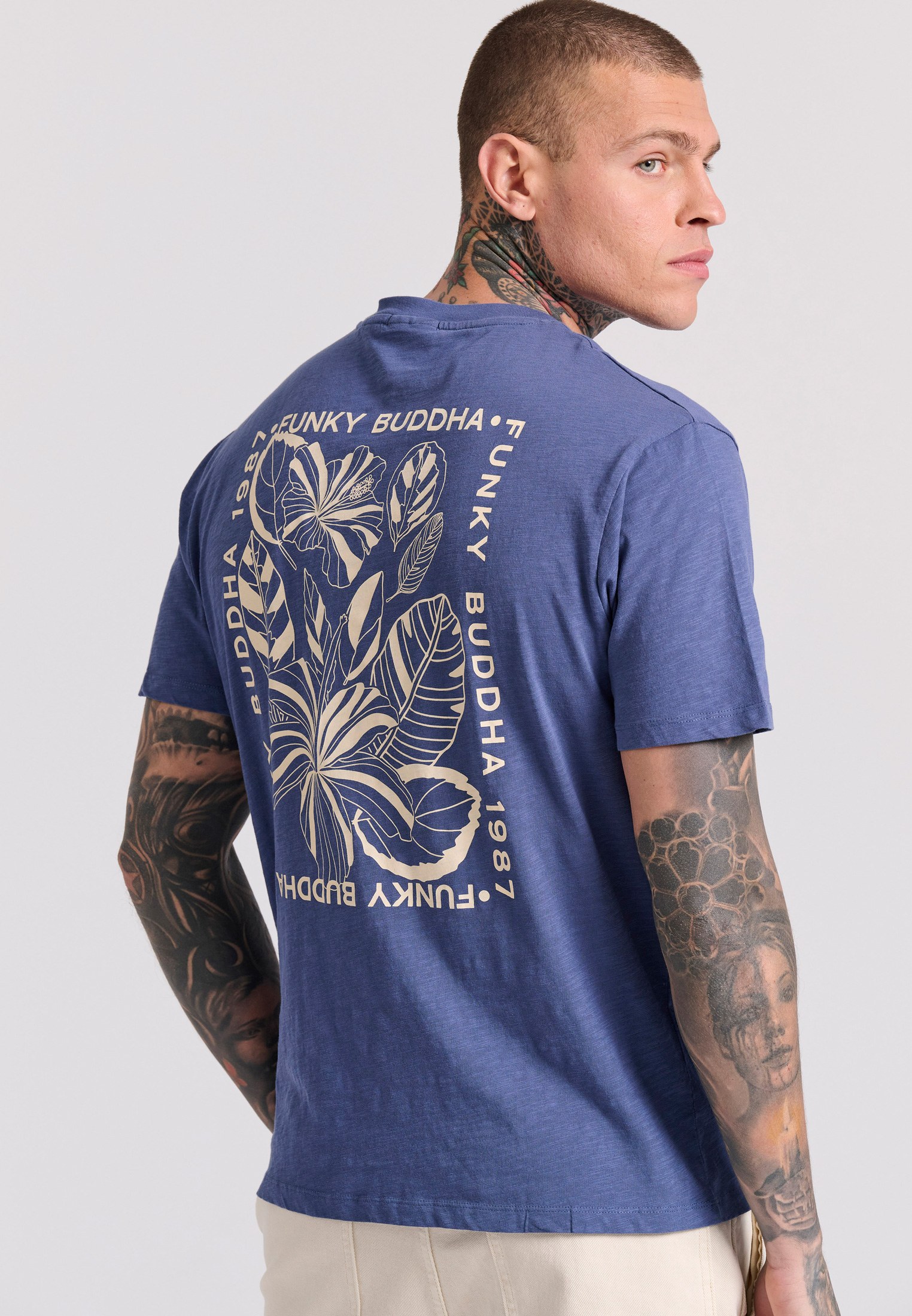 Men's Shirts Funky Buddha Blue